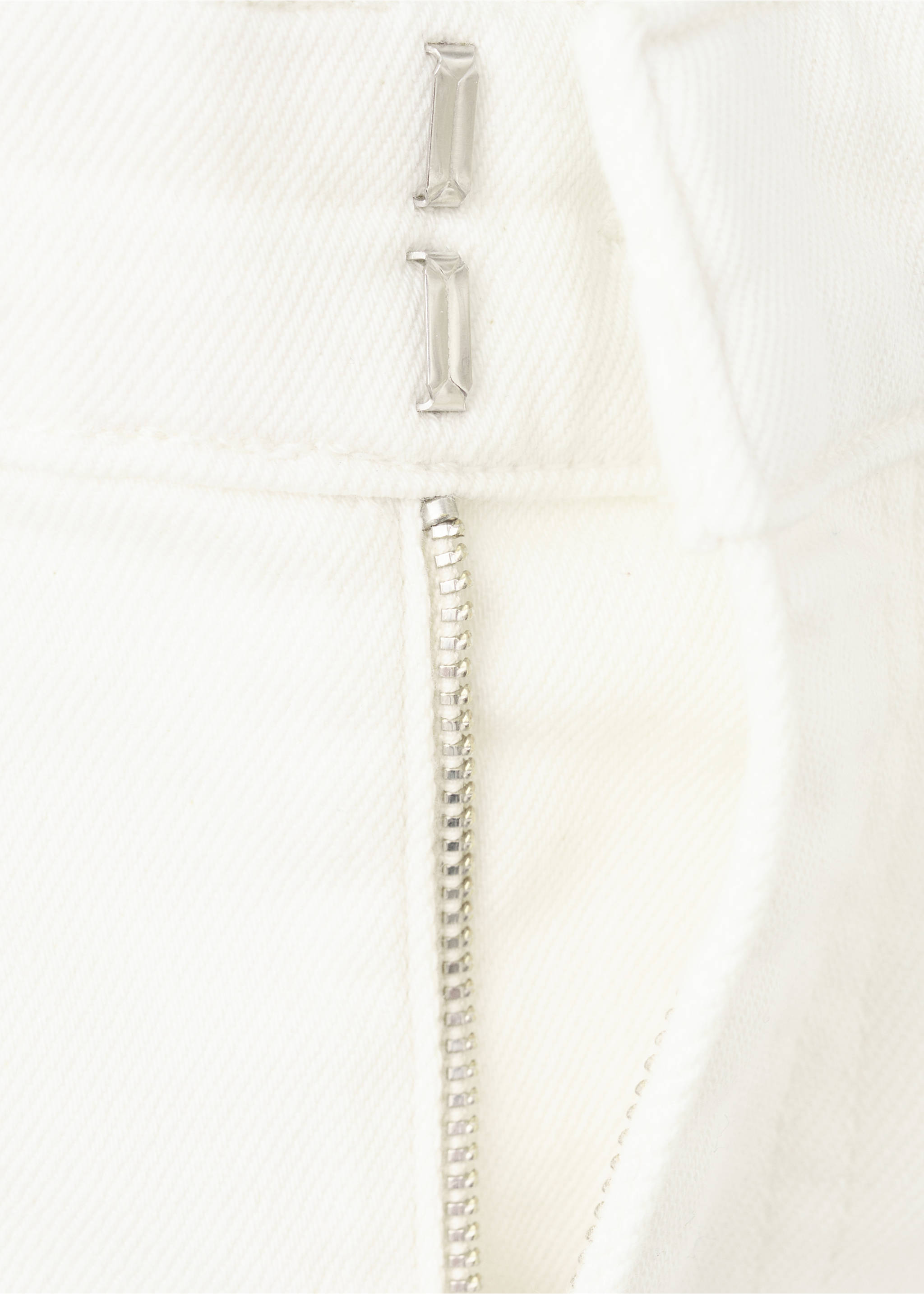 Pantalons wideleg tir mitjà butxaques - Detall de l'article 8, Blanc. Ref: 27017944-00.