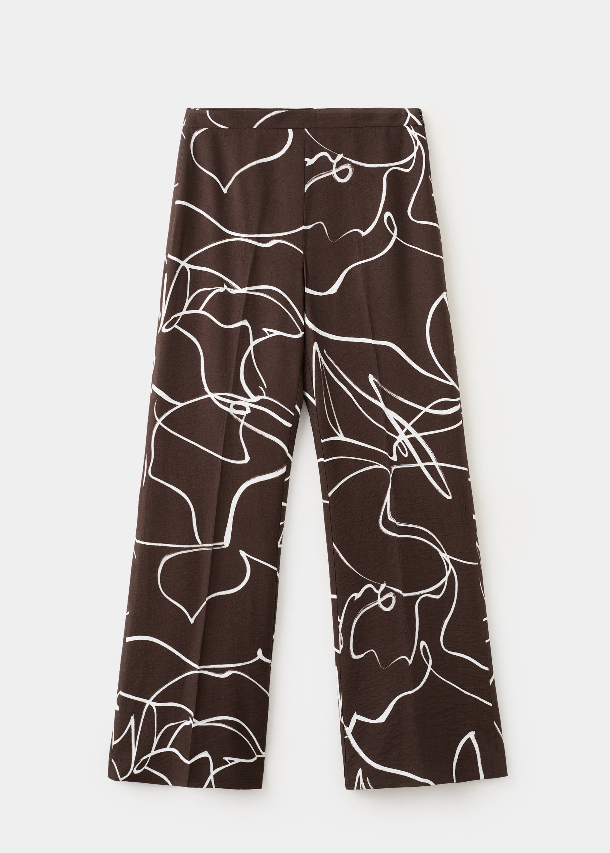 Wide leg printed trousers - Article without model