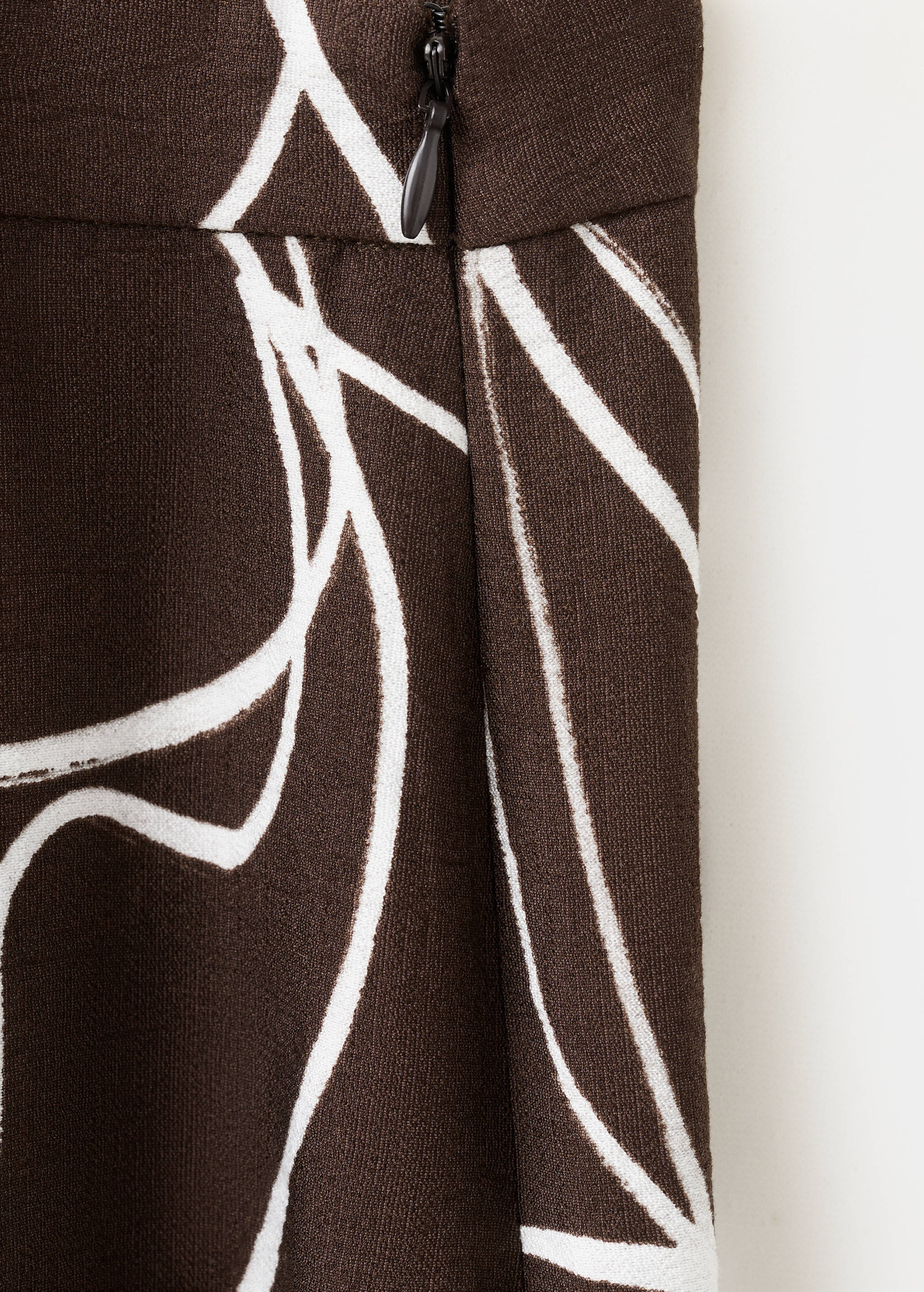 Wide leg printed trousers - Details of the article 0