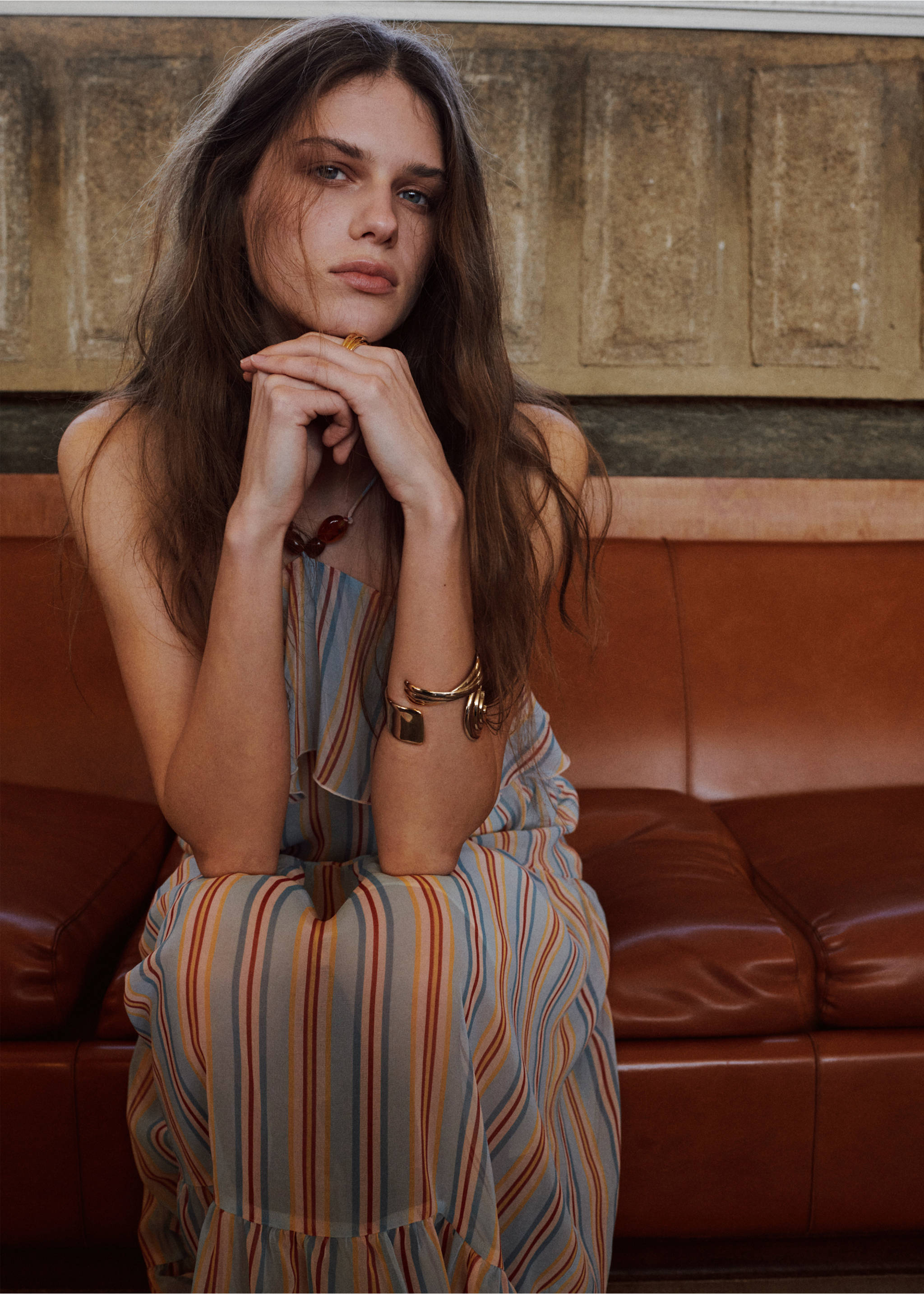 Vestit ratlles volants - Pla mig, Blau. Ref: 27017946-00.