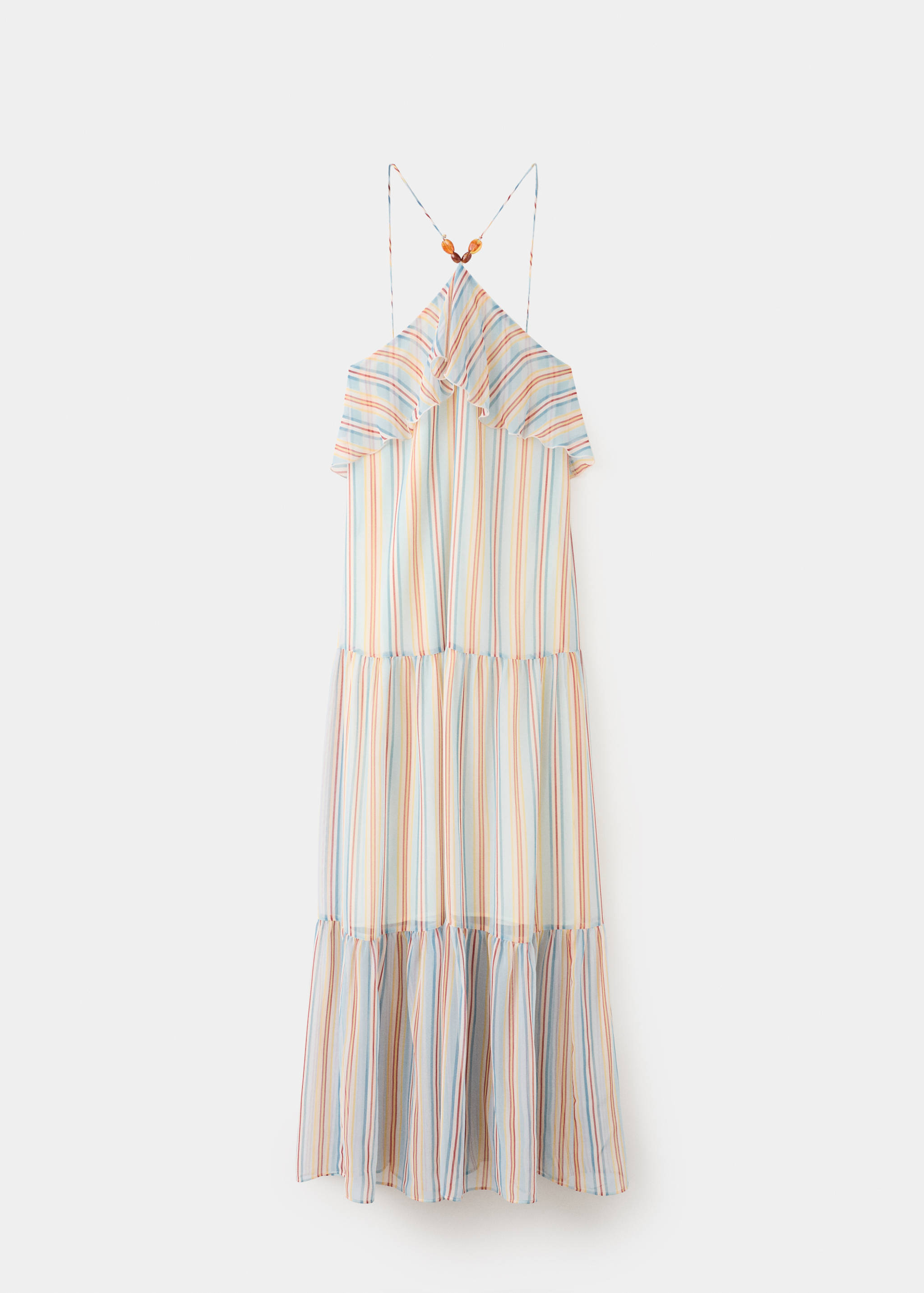 Ruffled striped dress - Article without model
