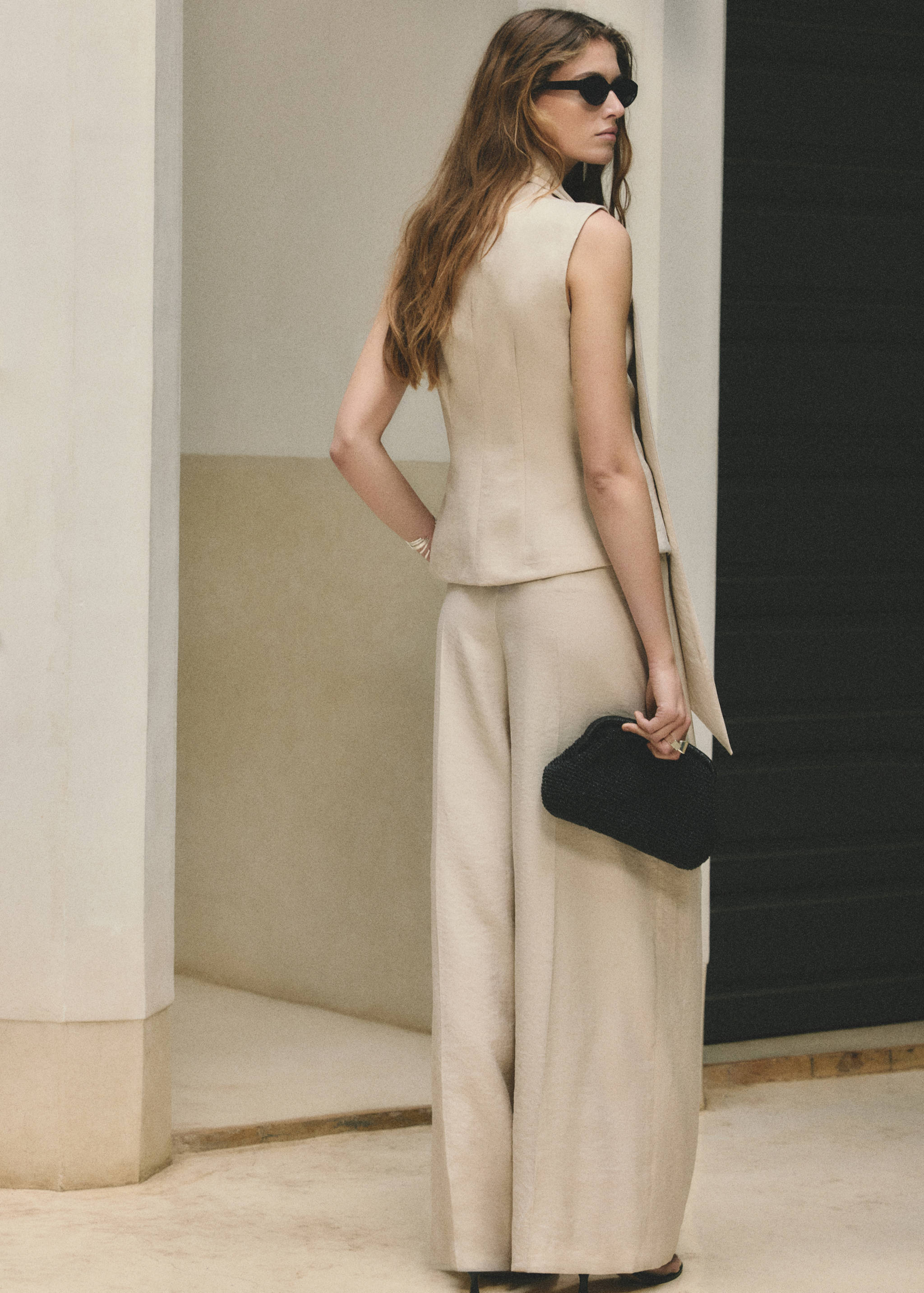 Pantalon droit Lyocell - Verso de l’article