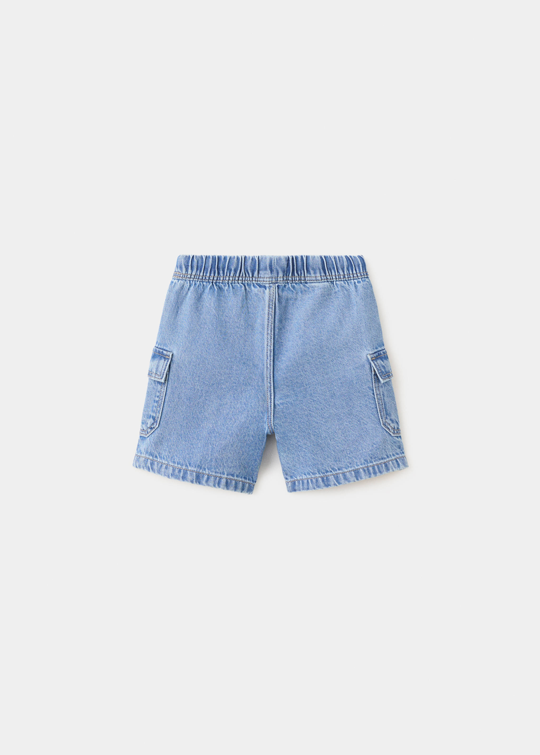 Denim cargo shorts - Reverse of the article
