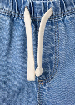 Denim cargo shorts — Medium Blue 4