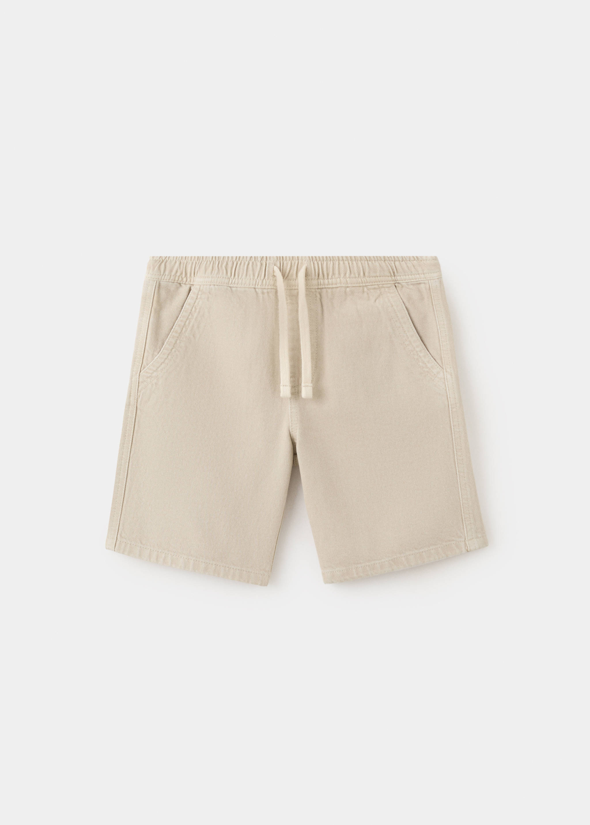 Straight cotton Bermuda shorts - Article without model