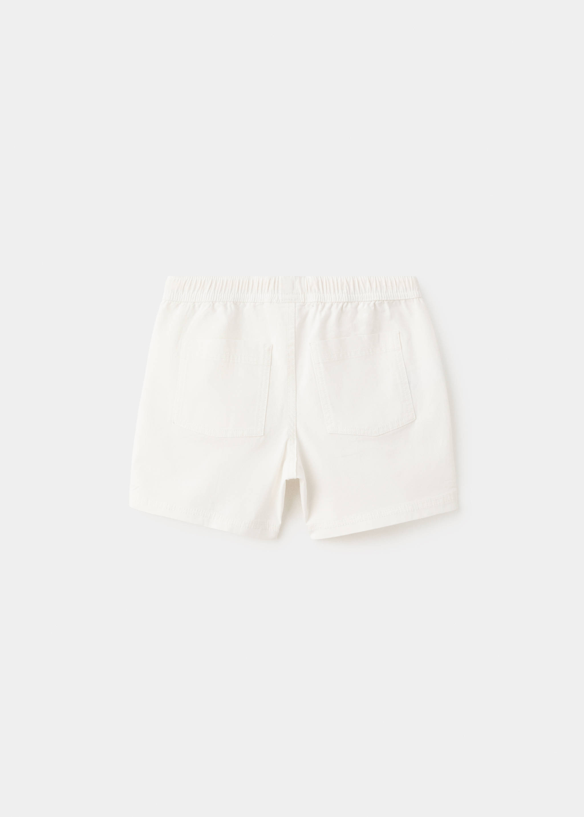 Cotton shorts with drawstring - Reverse of the article