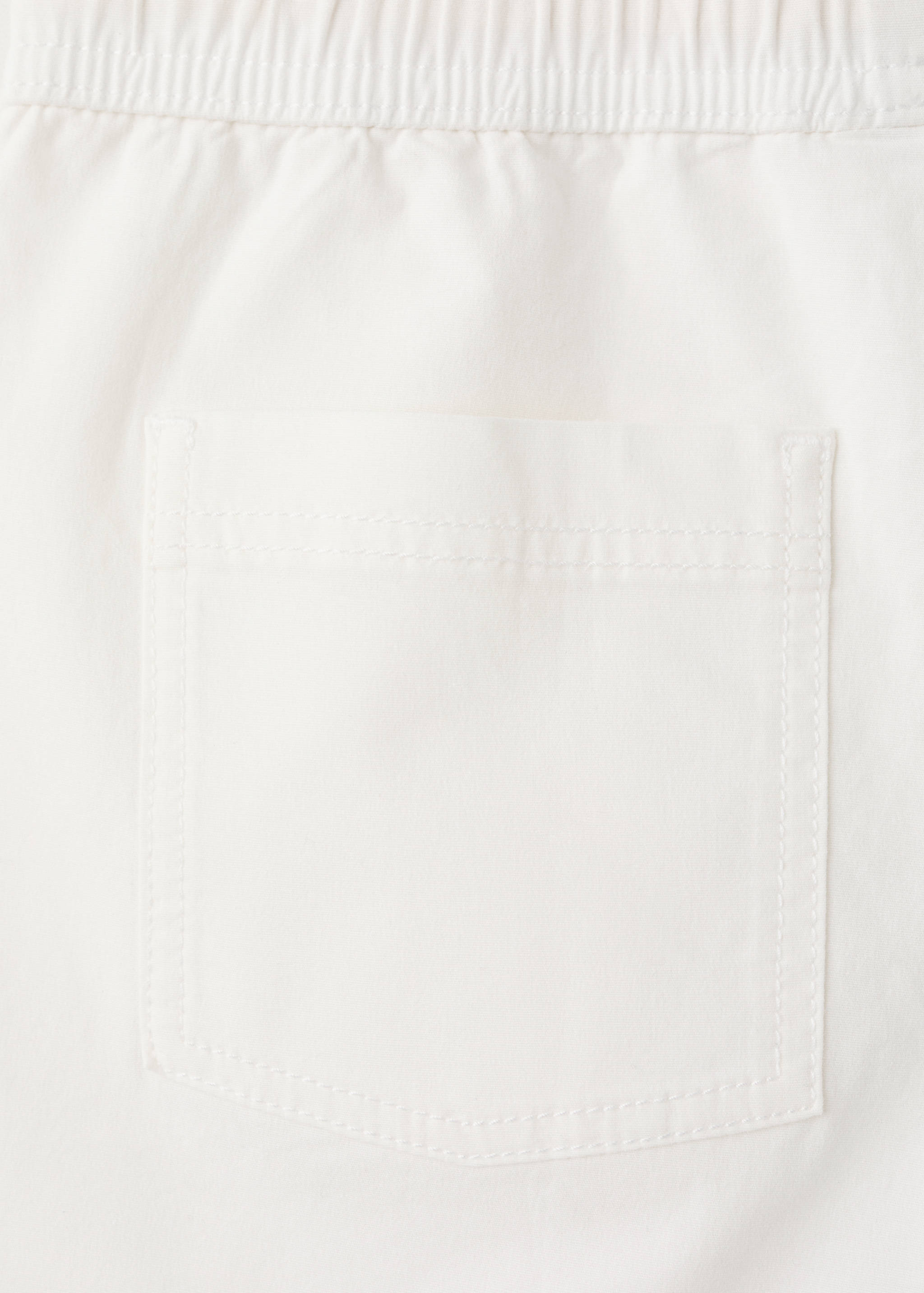 Calções de algodão com cordão - Pormenor do artigo 0