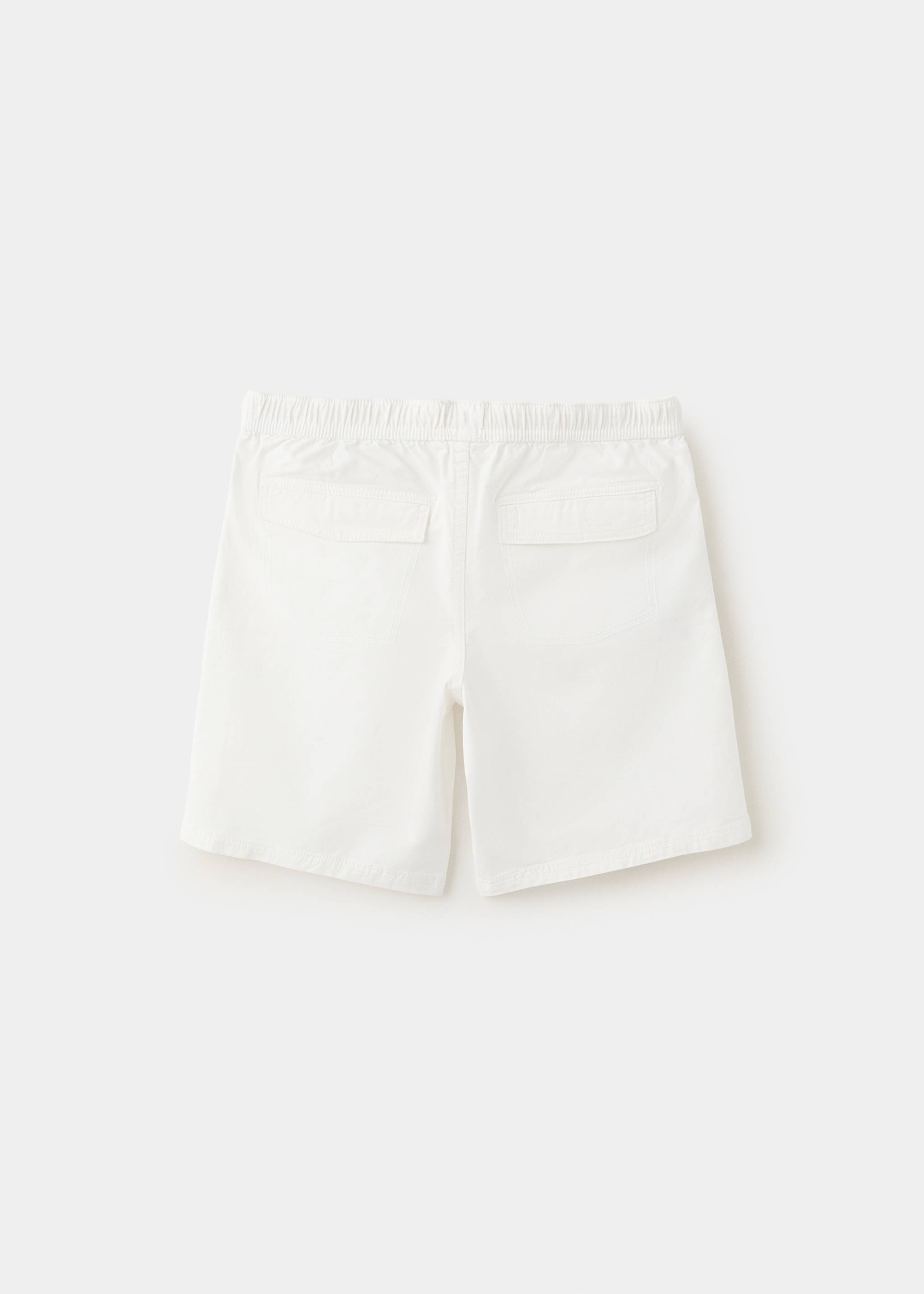 Cotton shorts with drawstring - Reverse of the article