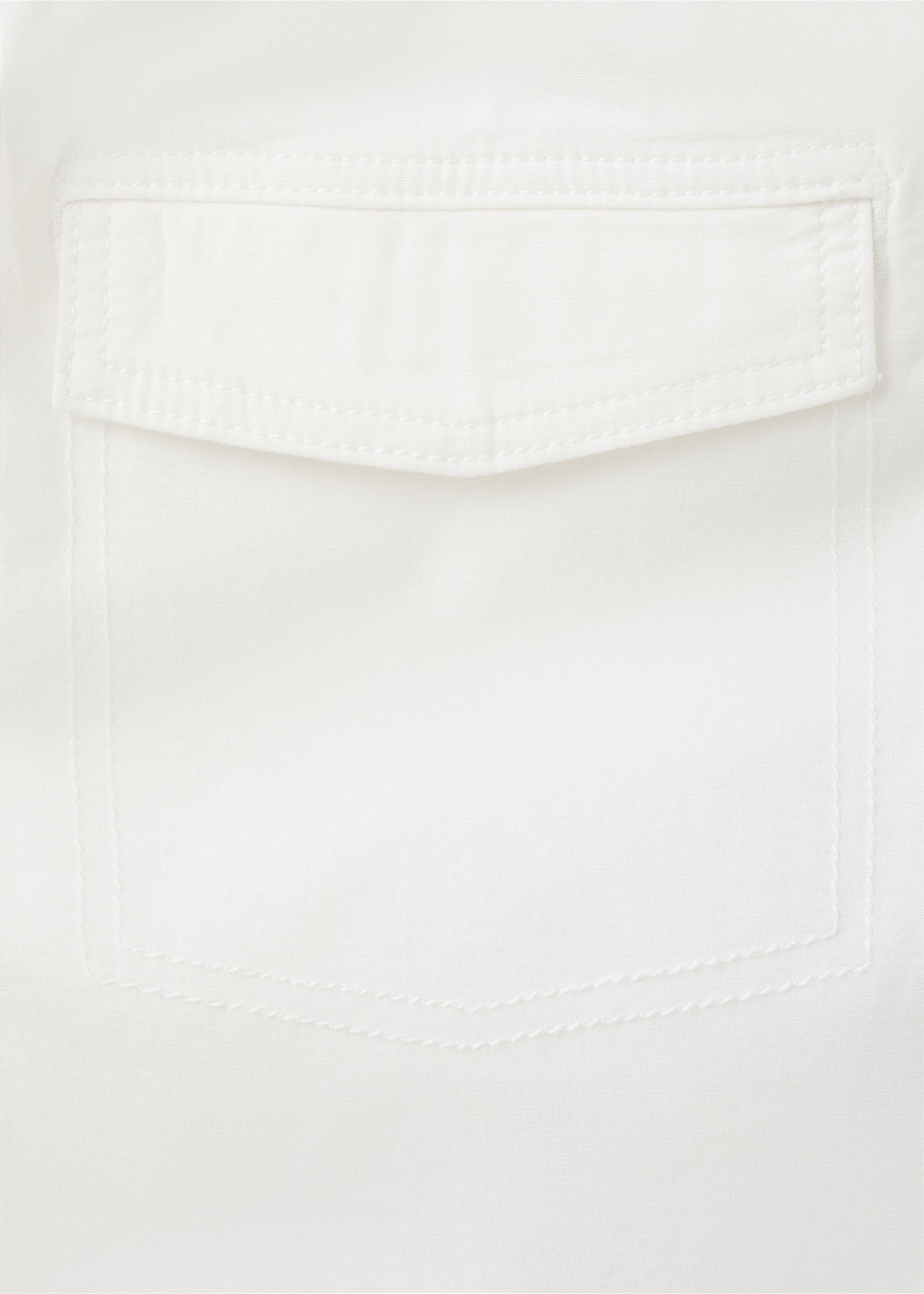 Cotton shorts with drawstring - Details of the article 0, Off White. Ref: 27018268-00.