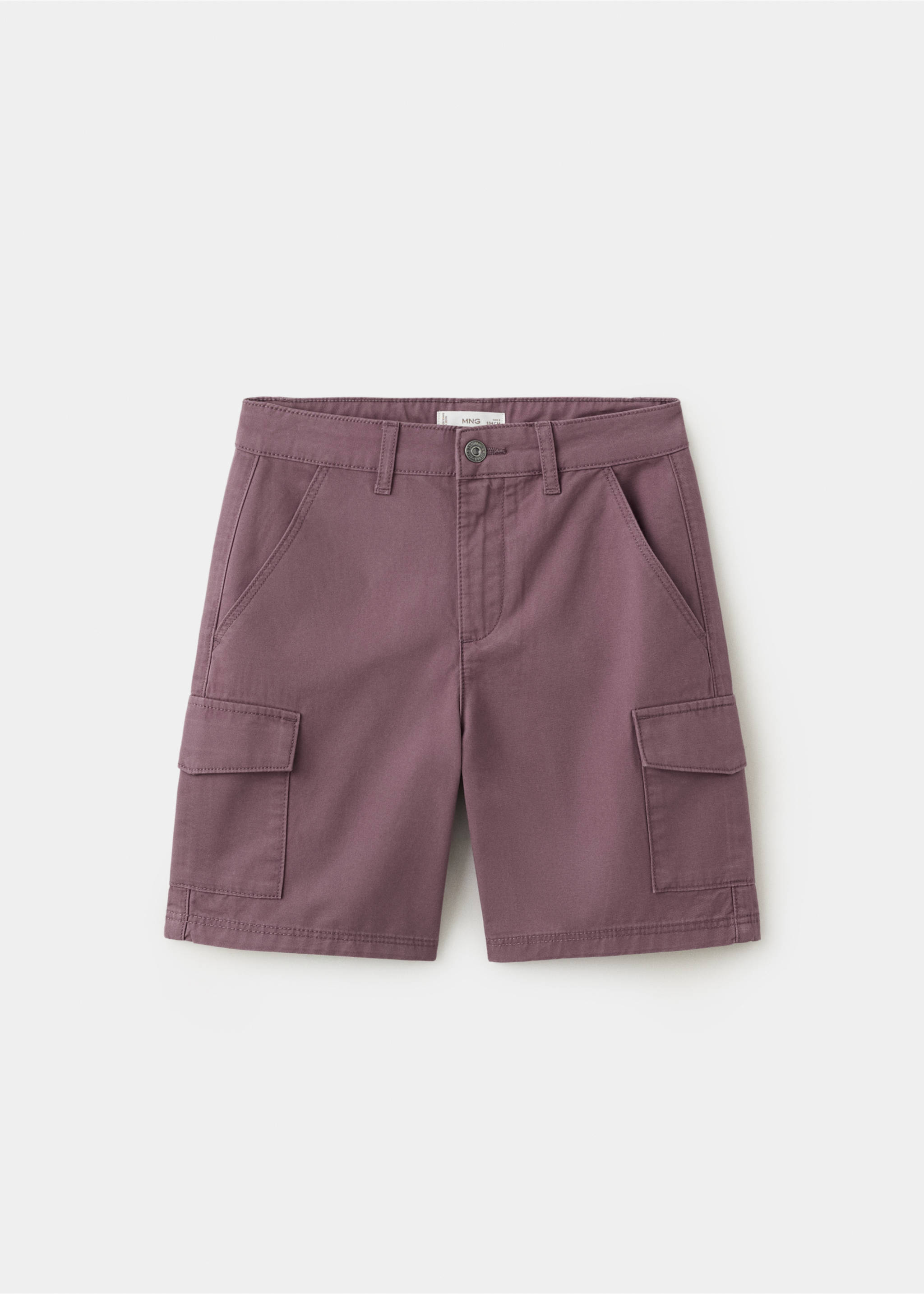 Cargo pockets Bermuda shorts - Article without model, Purple. Ref: 27018269-00.