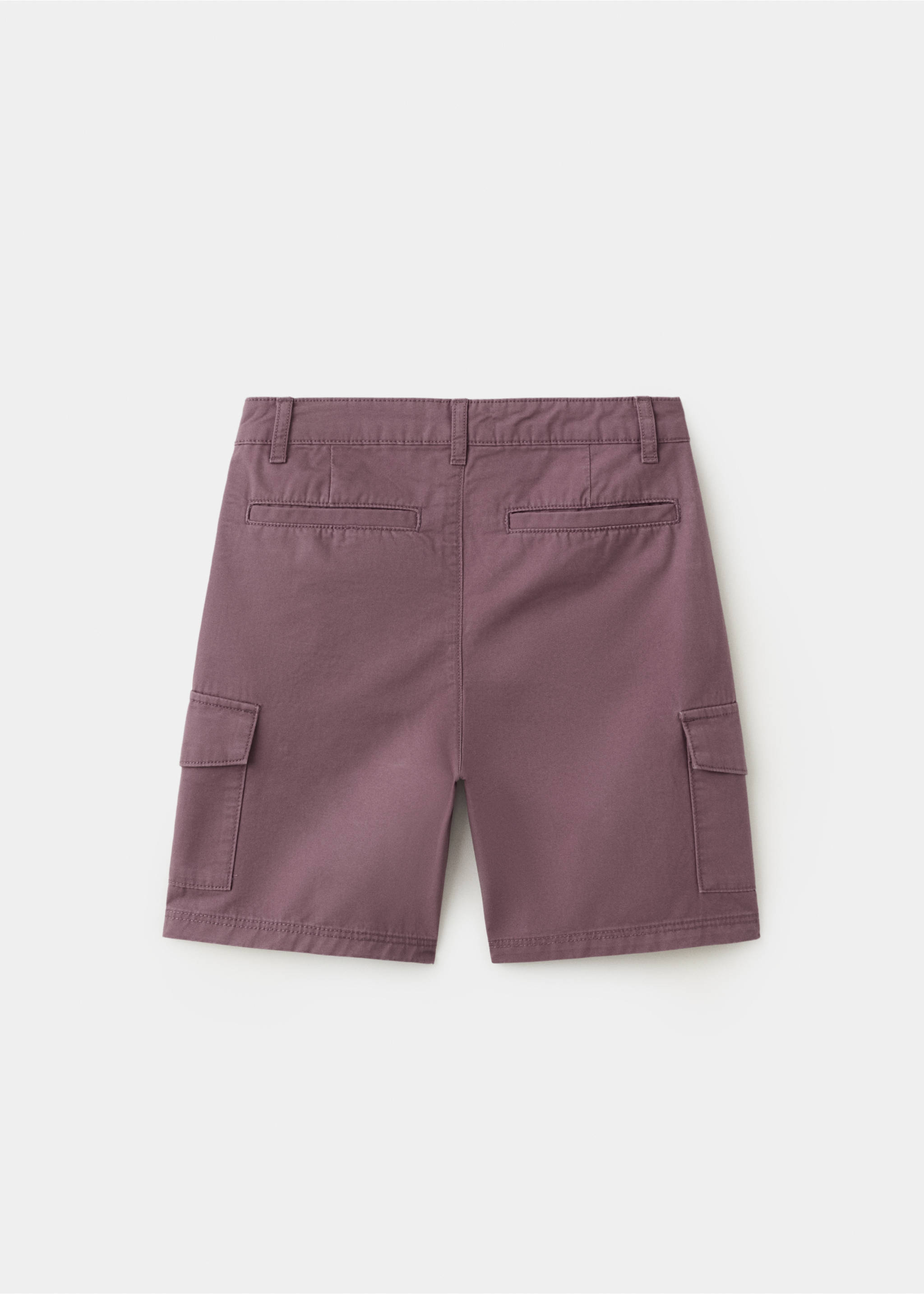 Cargo pockets Bermuda shorts - Reverse of the article, Purple. Ref: 27018269-00.