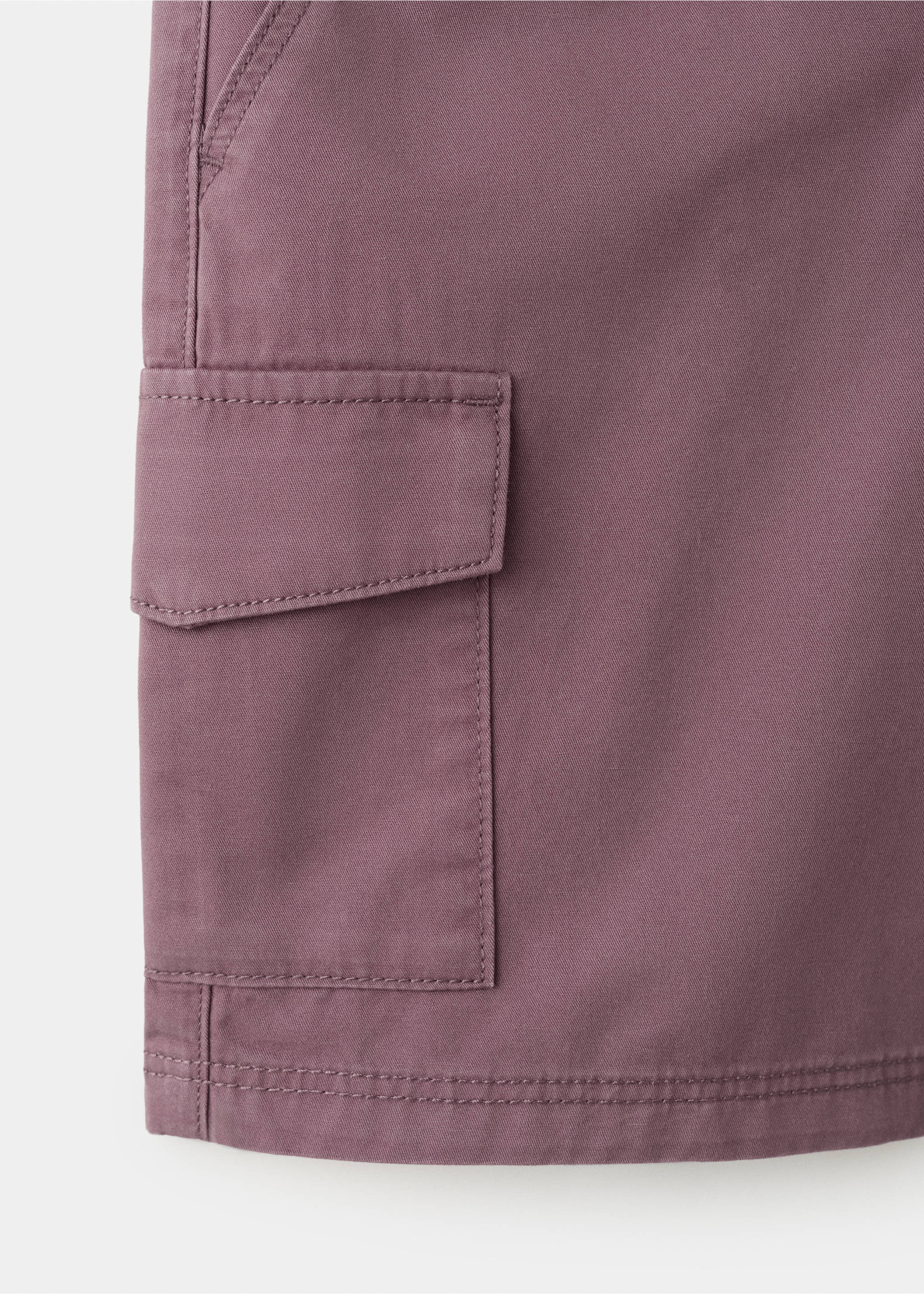 Cargo pockets Bermuda shorts - Details of the article 0, Purple. Ref: 27018269-00.
