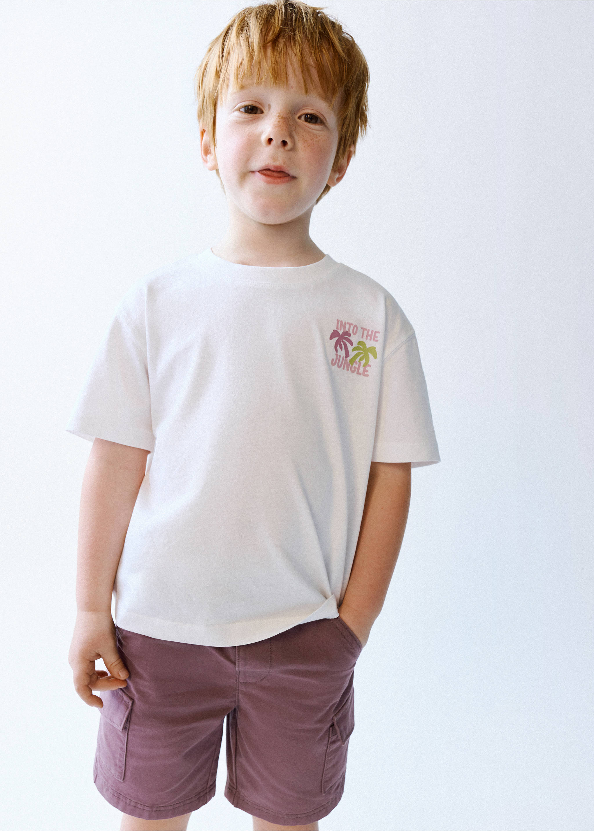 Cargo pockets Bermuda shorts - General plane, Purple. Ref: 27018270-00.