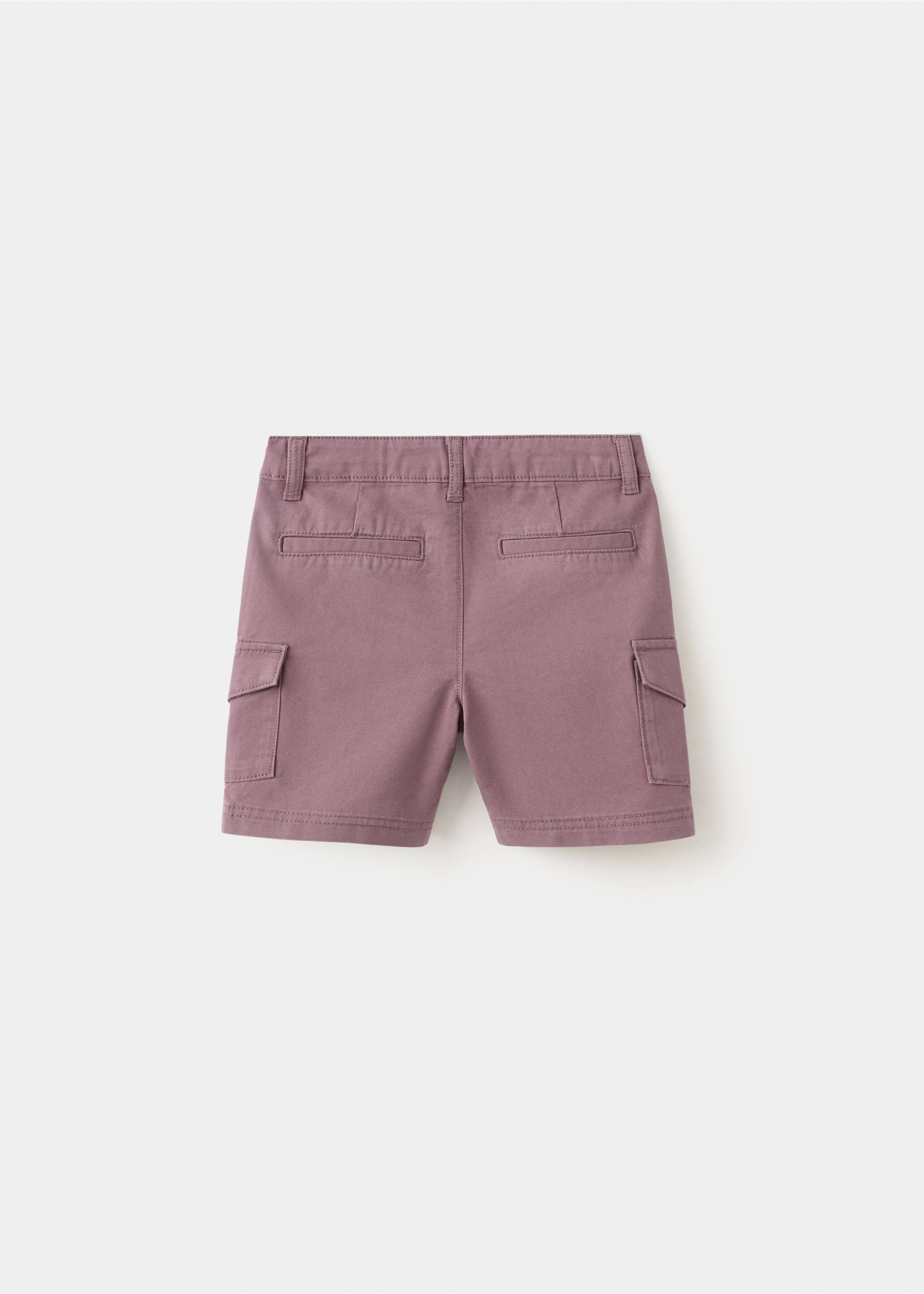 Cargo pockets Bermuda shorts - Reverse of the article, Purple. Ref: 27018270-00.