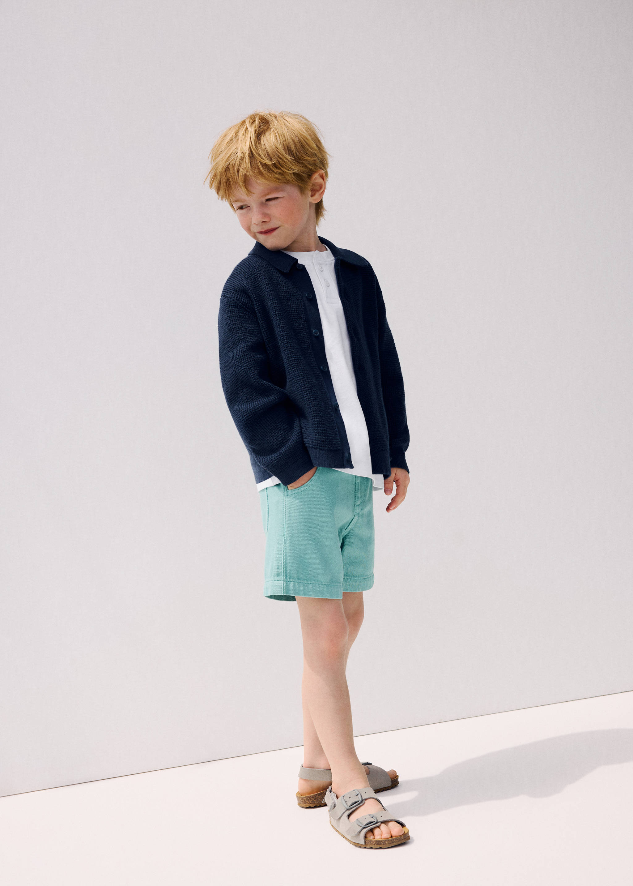 Denim Bermuda shorts - General plane
