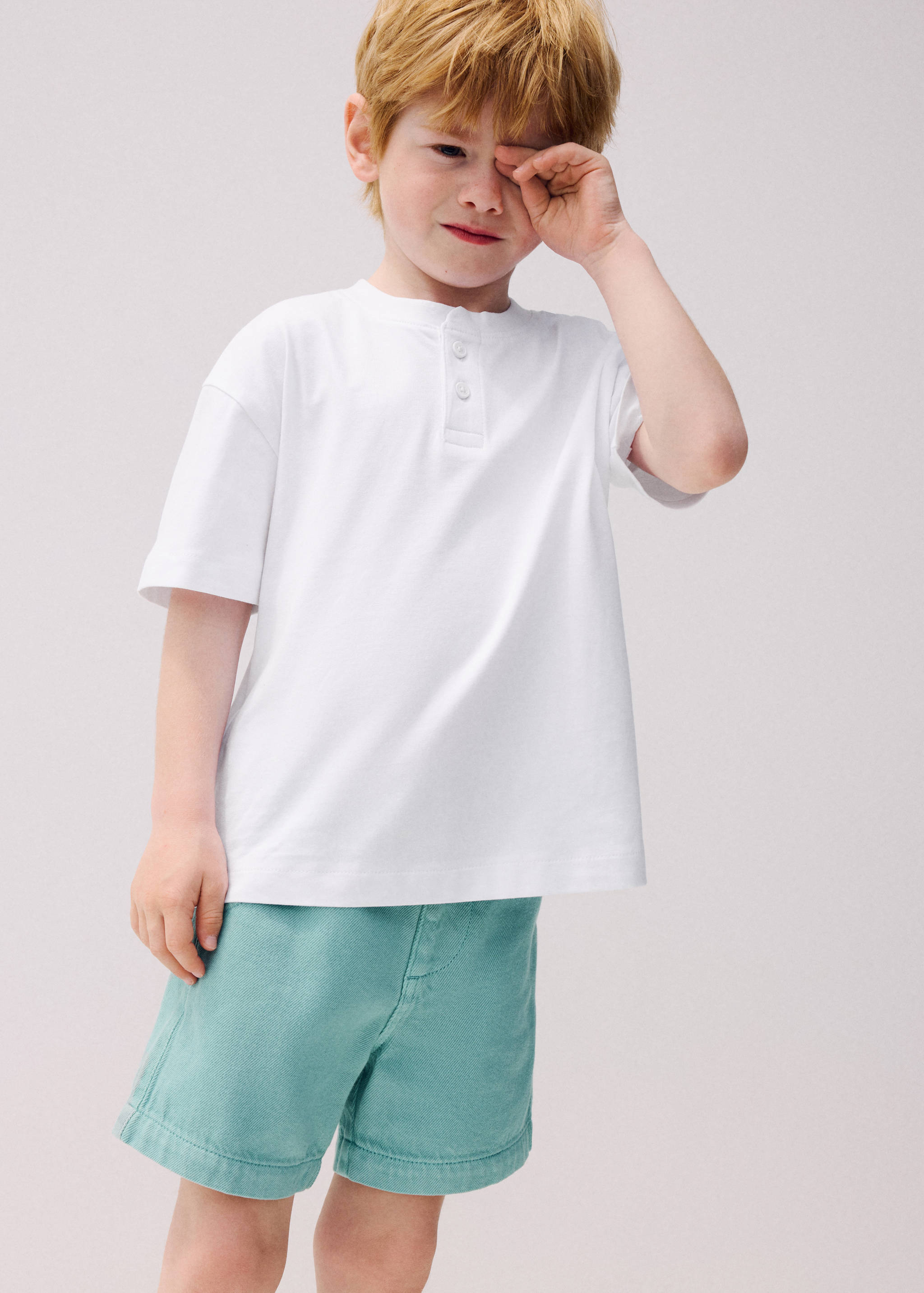 Denim Bermuda shorts - Medium plane