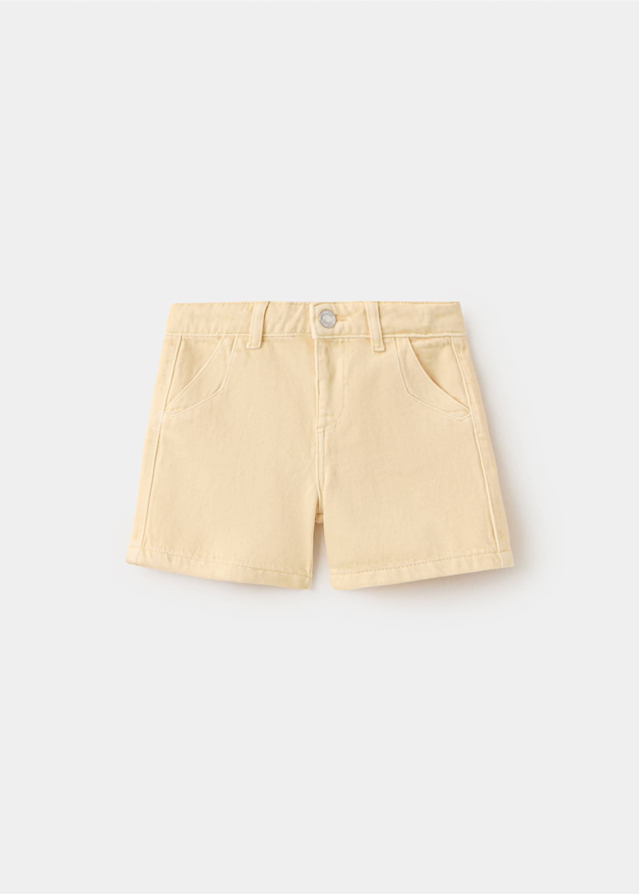 Bermuda jean - Article sans modèle, Vanille. Ref: 27018272-00.