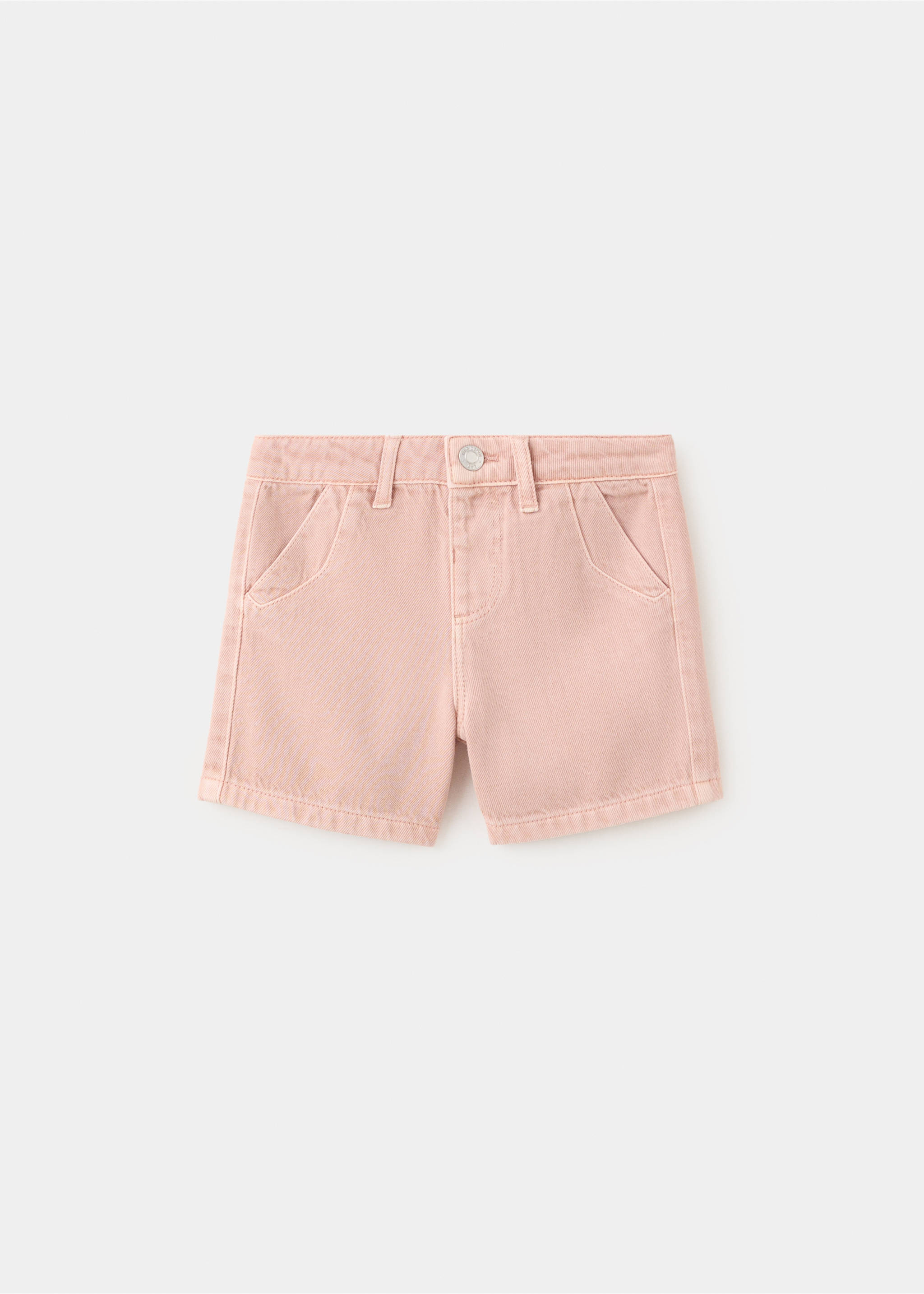 Bermuda jean - Article sans modèle, Rose pâle. Ref: 27018272-00.