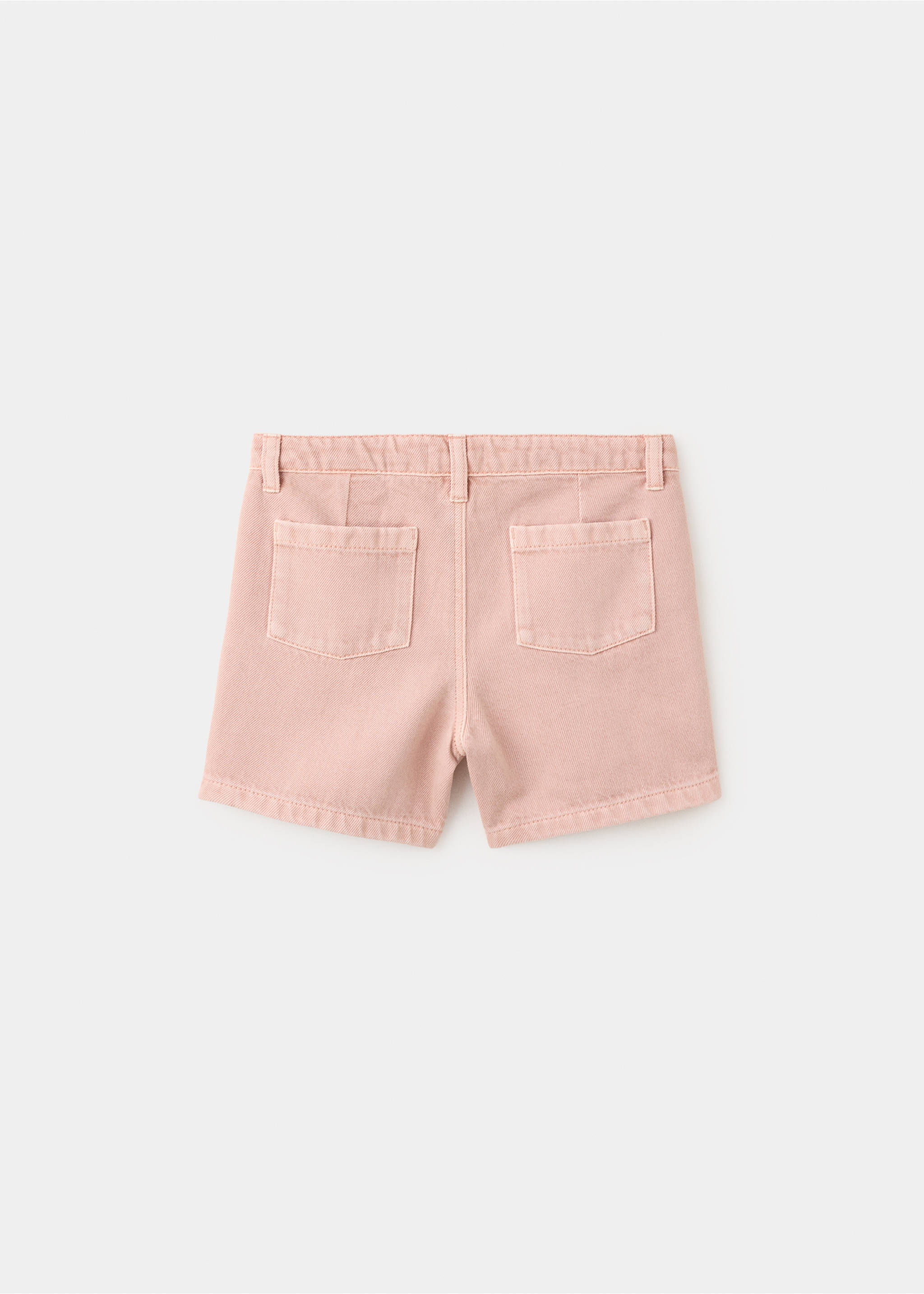 Denim Bermuda shorts - Reverse of the article, Pale Pink. Ref: 27018272-00.