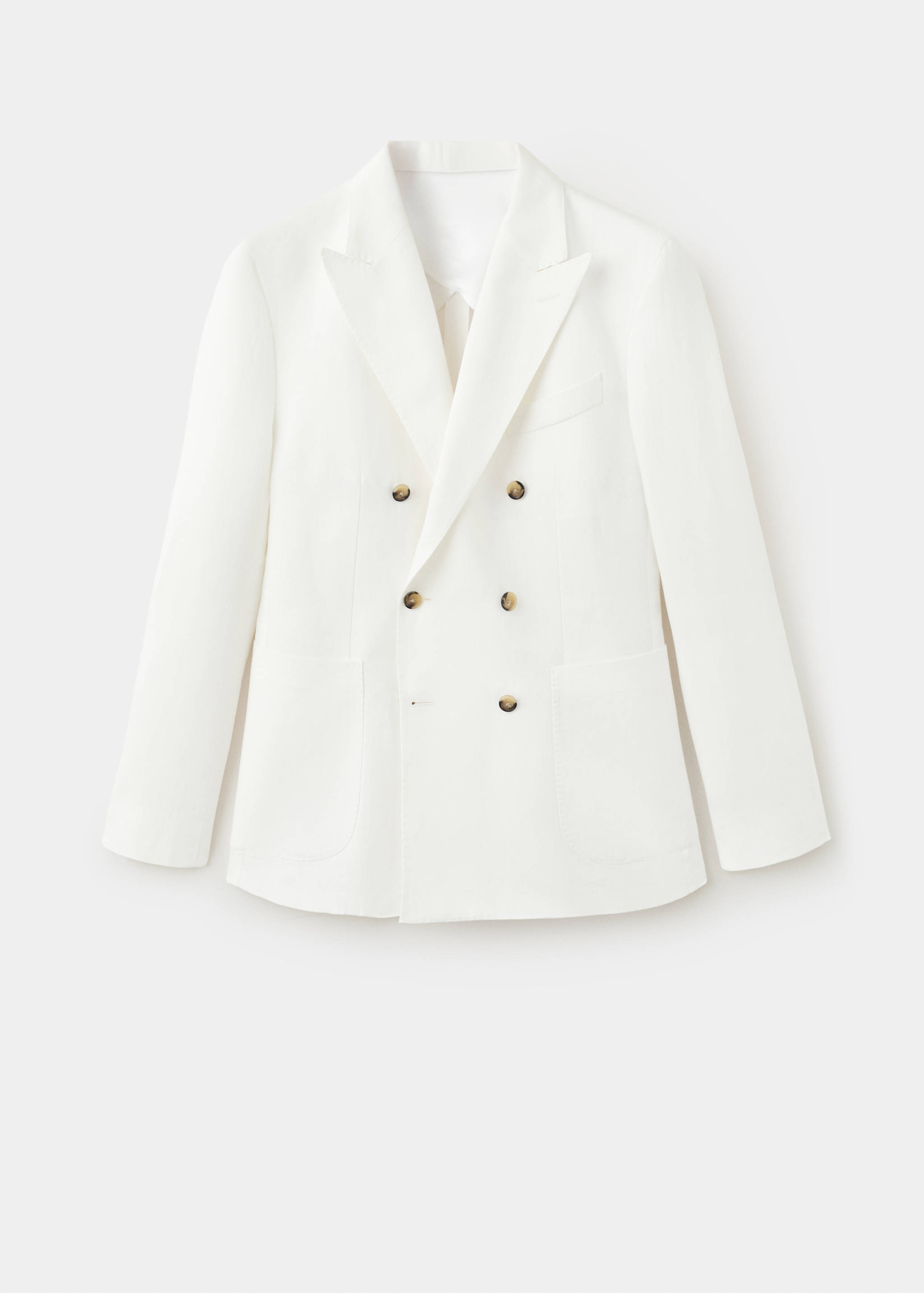 Americana traje mezcla lino slim fit cruzada - Artículo sin modelo