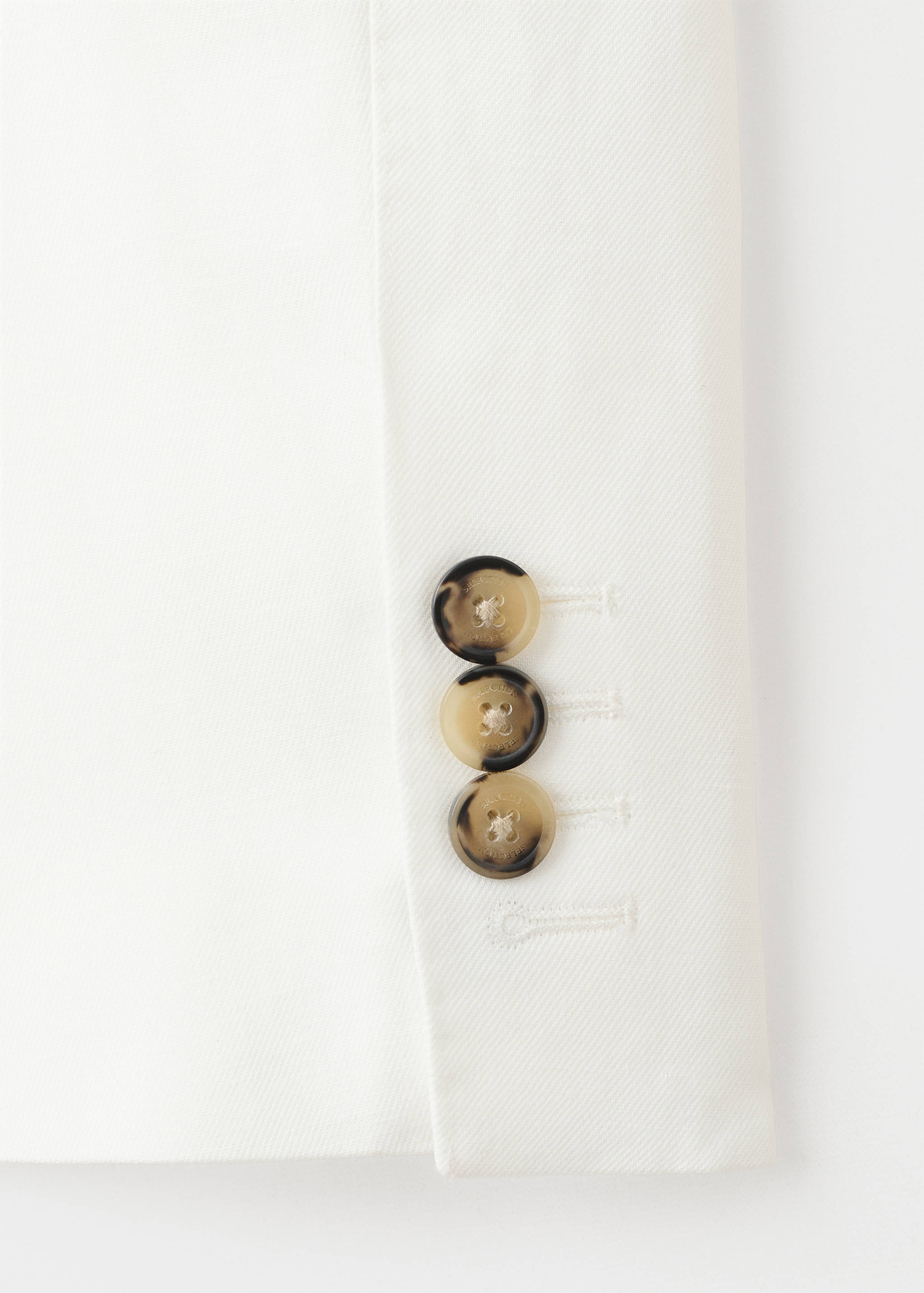 Americana traje mezcla lino slim fit cruzada - Detalle del artículo 0