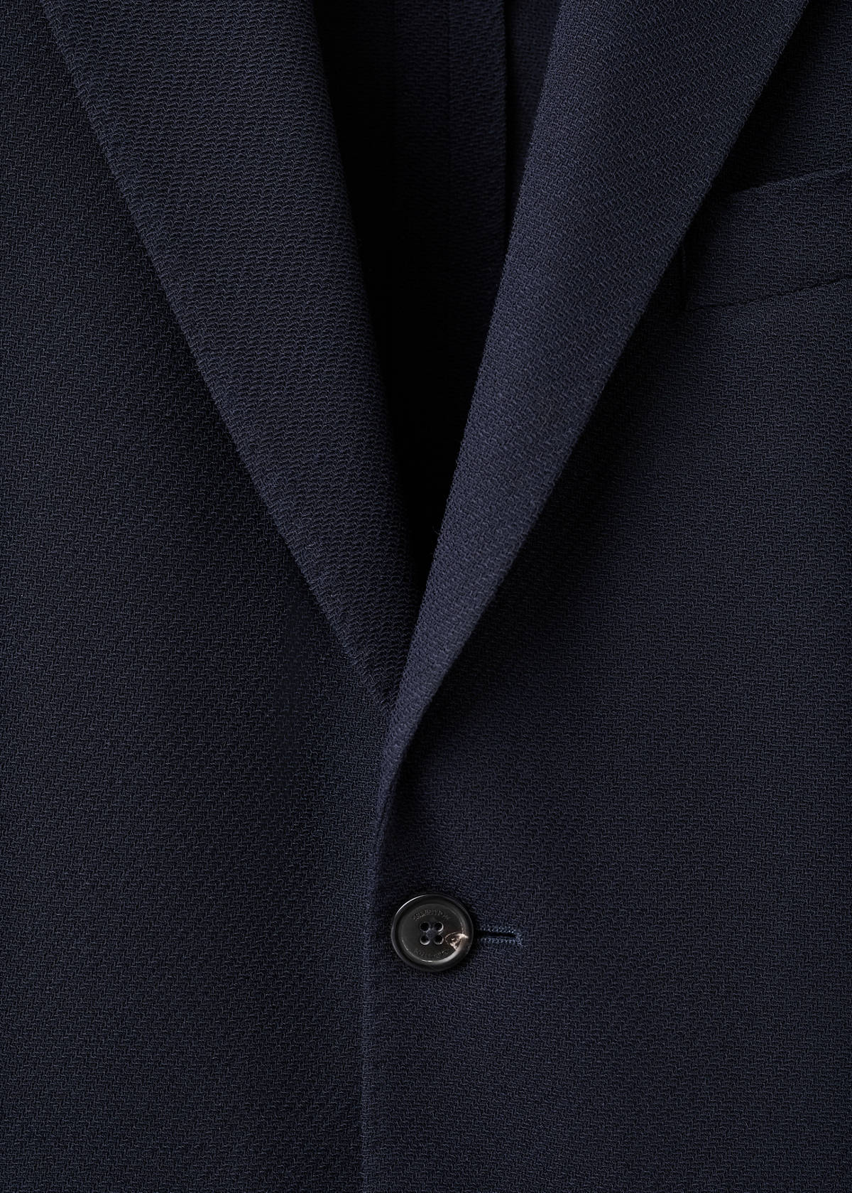 Slim-fit wool blazer — Navy