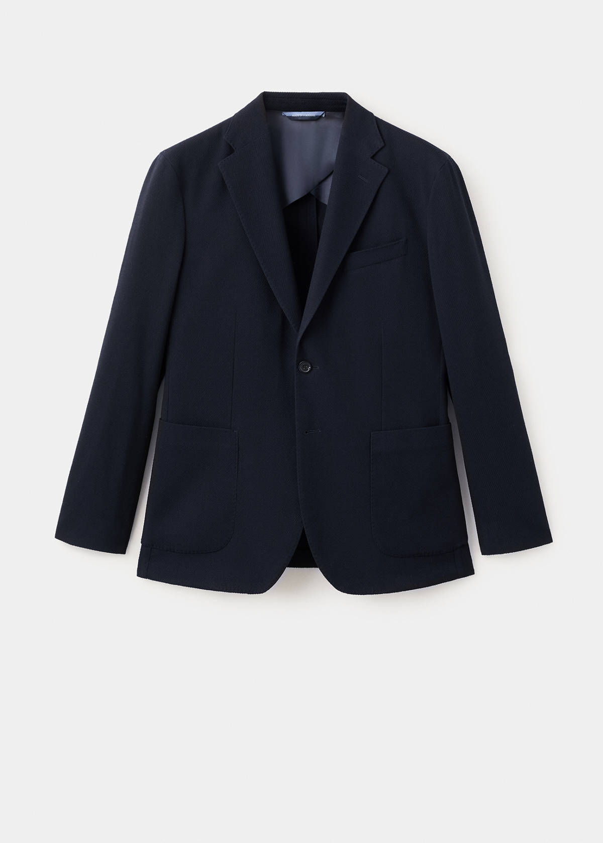Slim-fit wool blazer — Navy