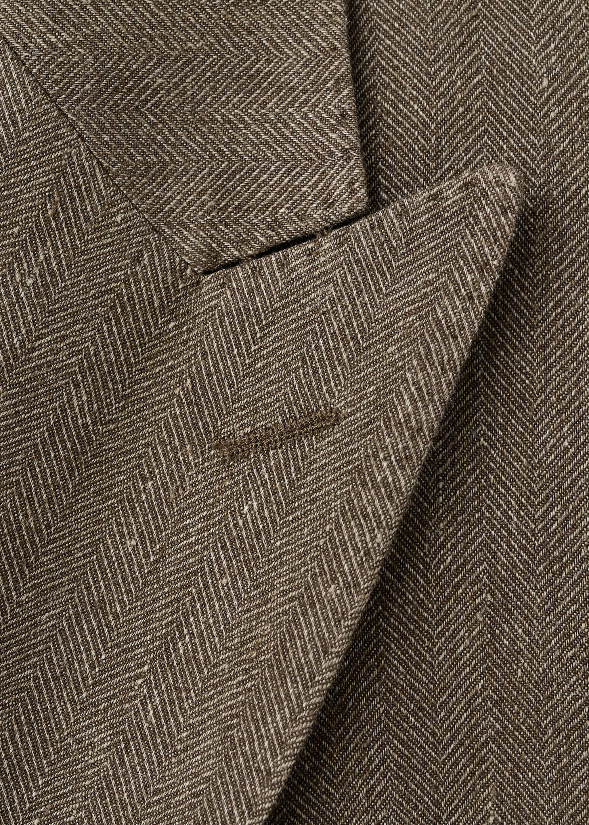 Veste croisée slim fit en mélange de lin - Détail de l'article 8