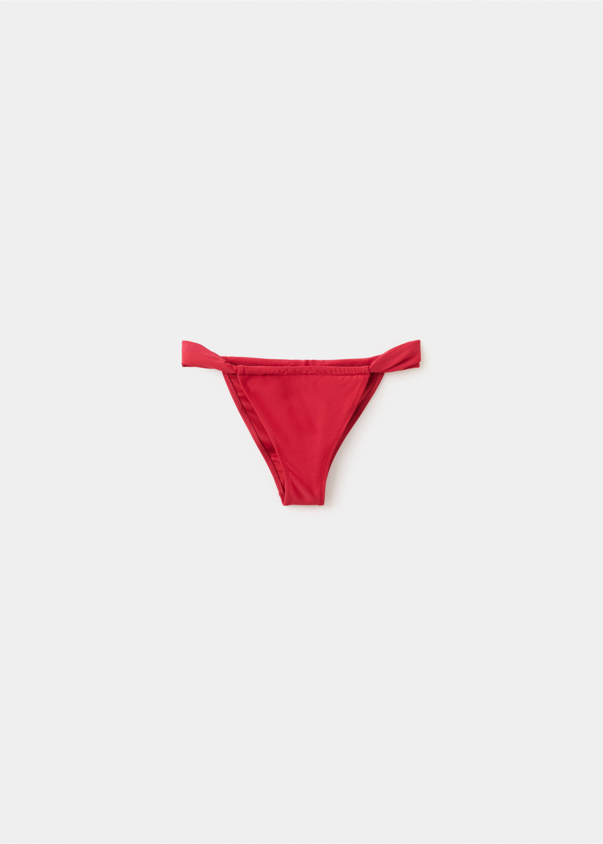 Classic ruched curtain bikini knicker - Article without model, Red. Ref: 27018653-00.