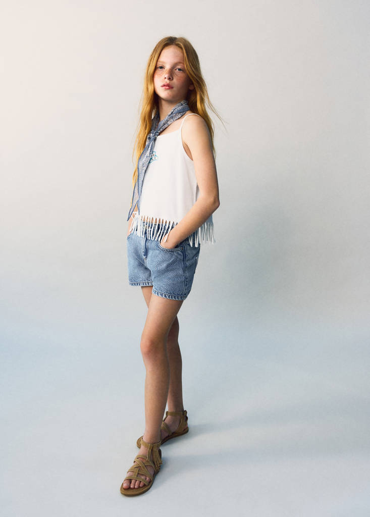 Star detail shorts — Medium Blue