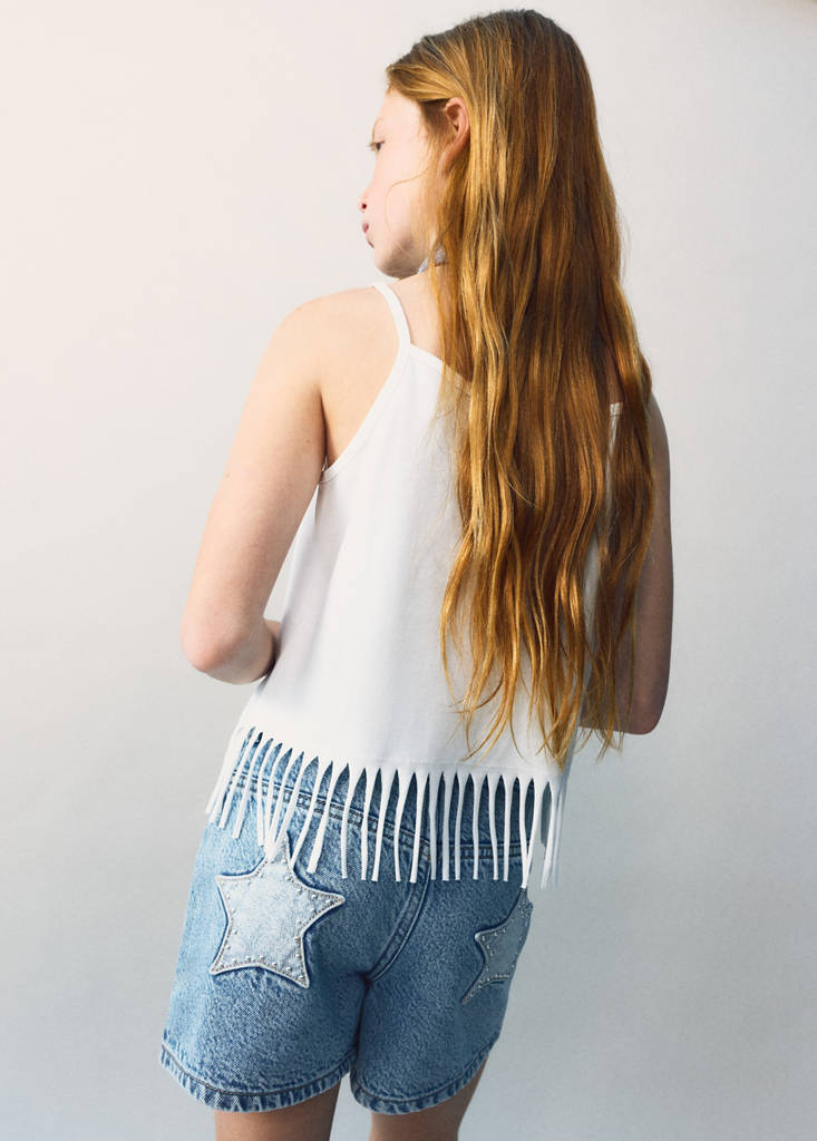 Star detail shorts — Medium Blue