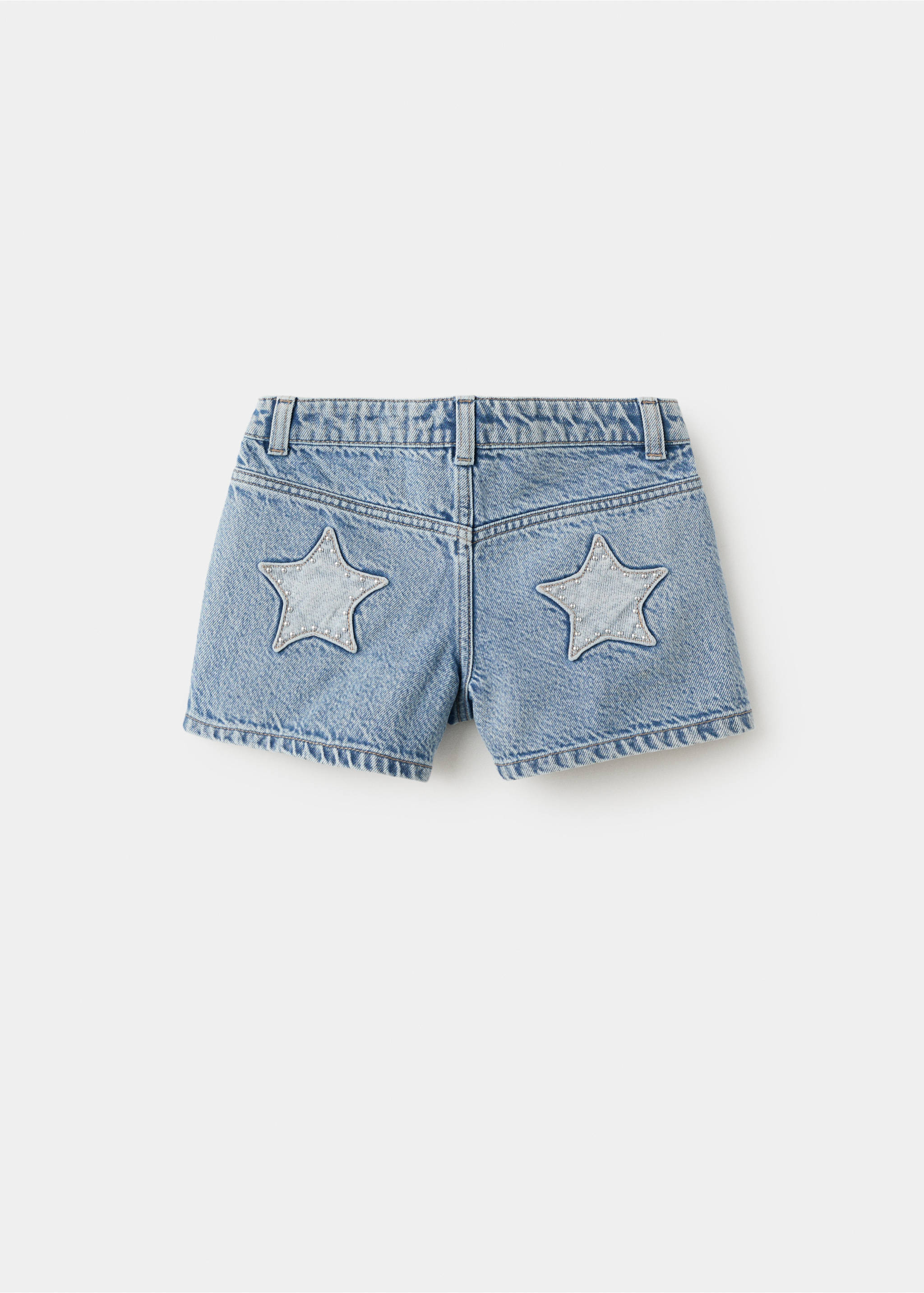 Shorts detalle estrellas - Reverso del artículo, Azul medio. Ref: 27018660-00.