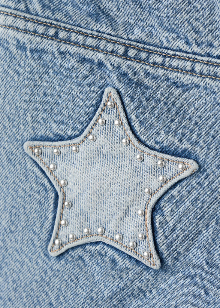 Star detail shorts — Medium Blue