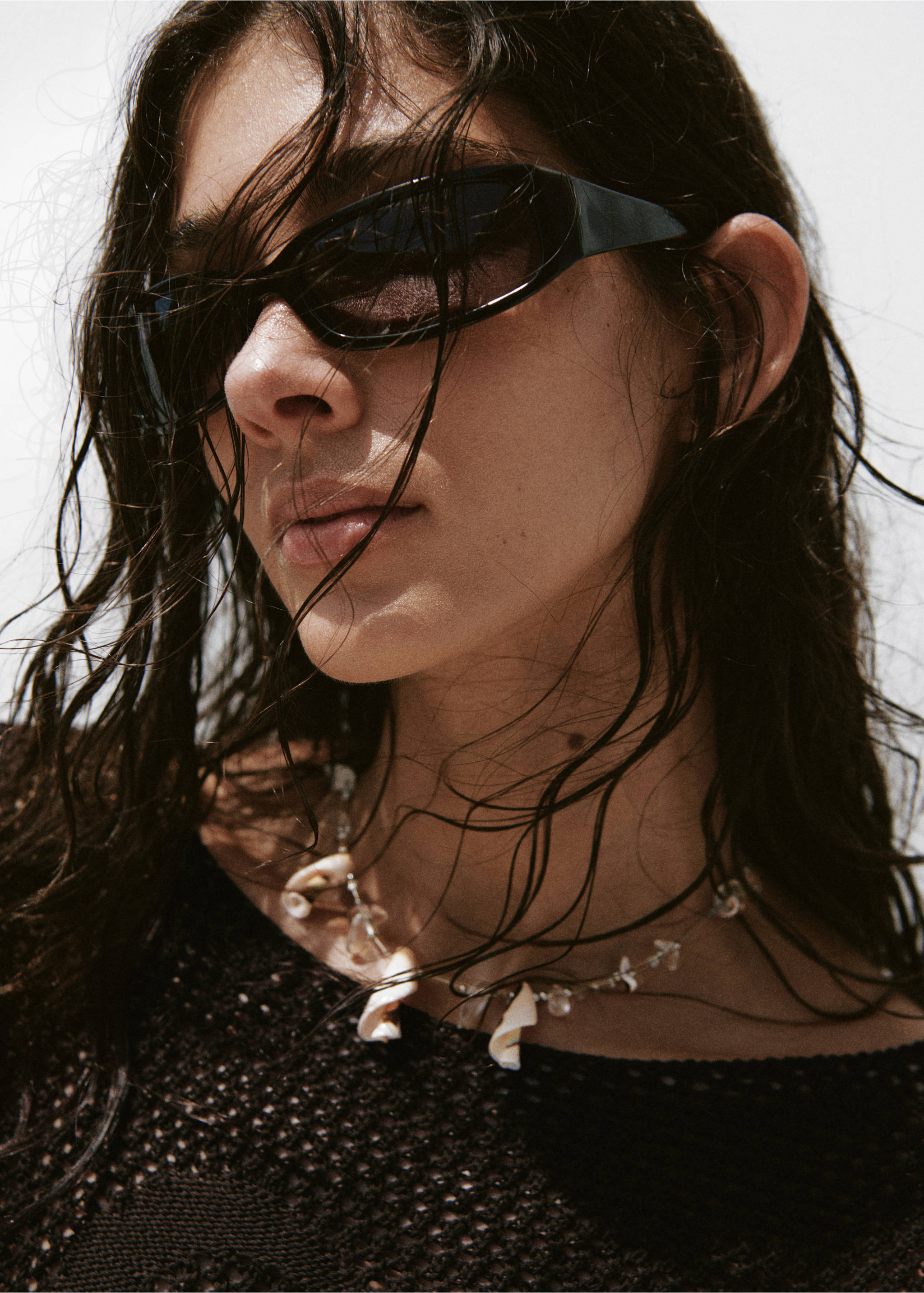 Shells necklace - Details of the article 9, Silver. Ref: 27018662-00.