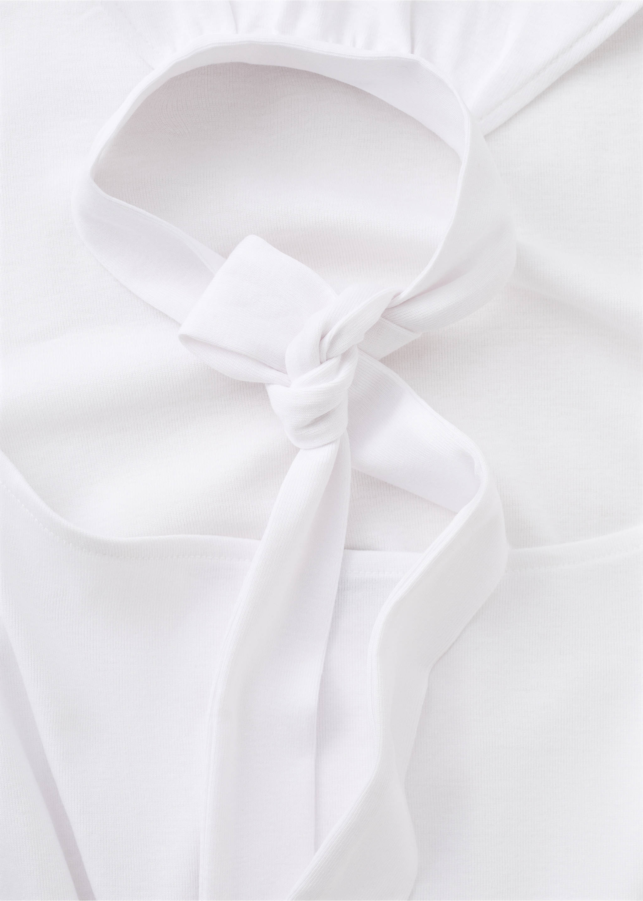 Asymmetrical halter dress - Details of the article 8, Off White. Ref: 27018664-00.