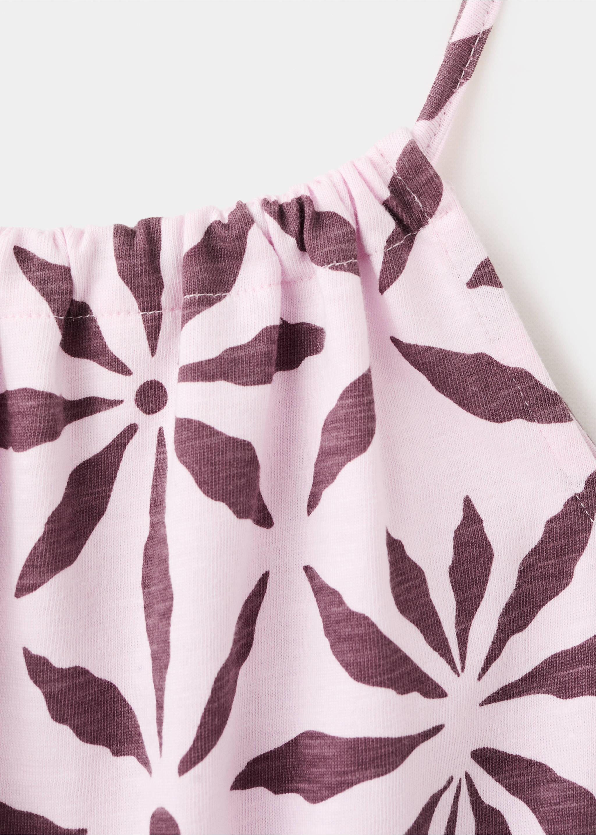 Jumpsuit mit Blumenmuster - Detail des Artikels 8, Helllila/Pastelllila. Ref: 27018667-00.