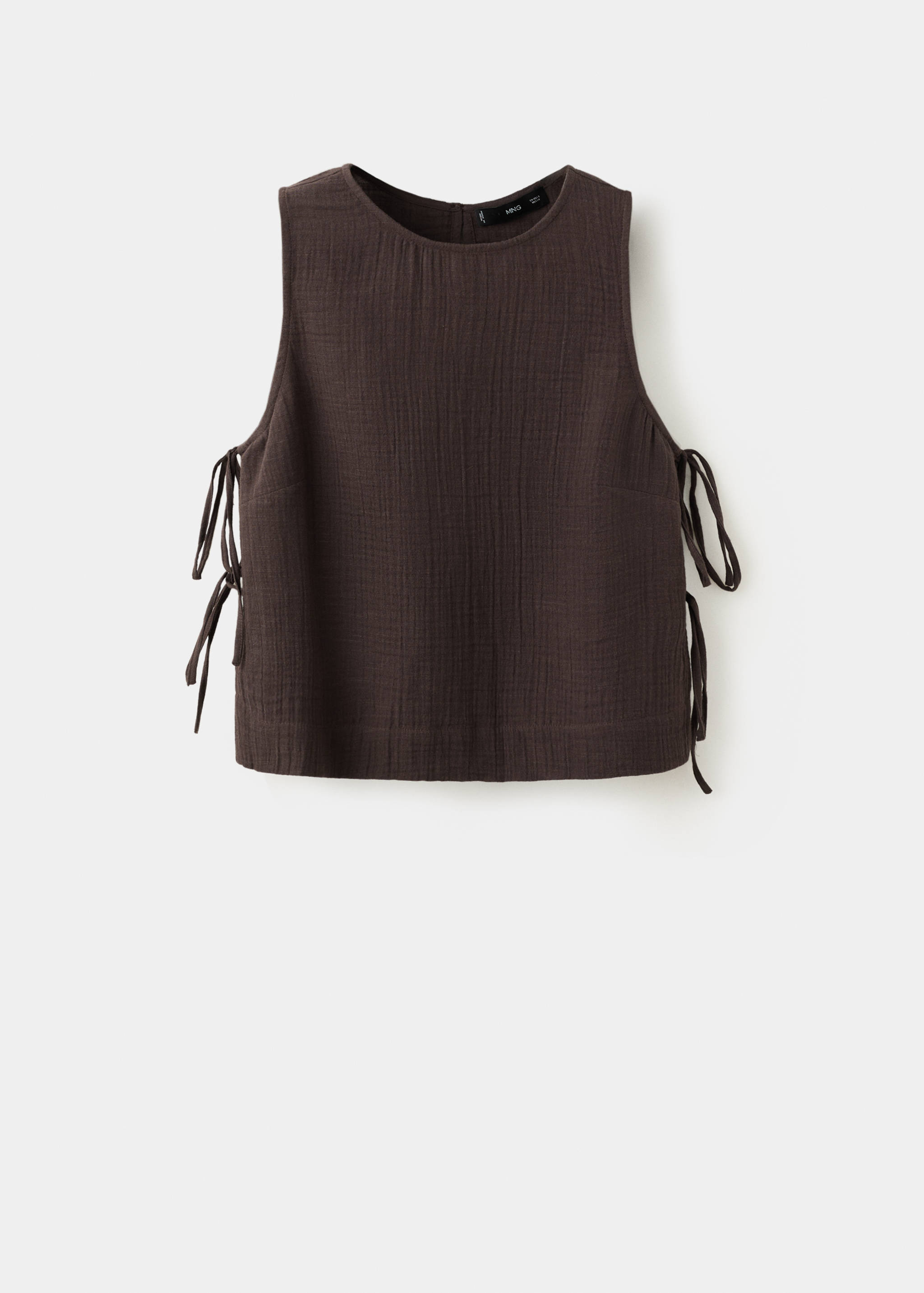 Side-tie batiste top - Article without model