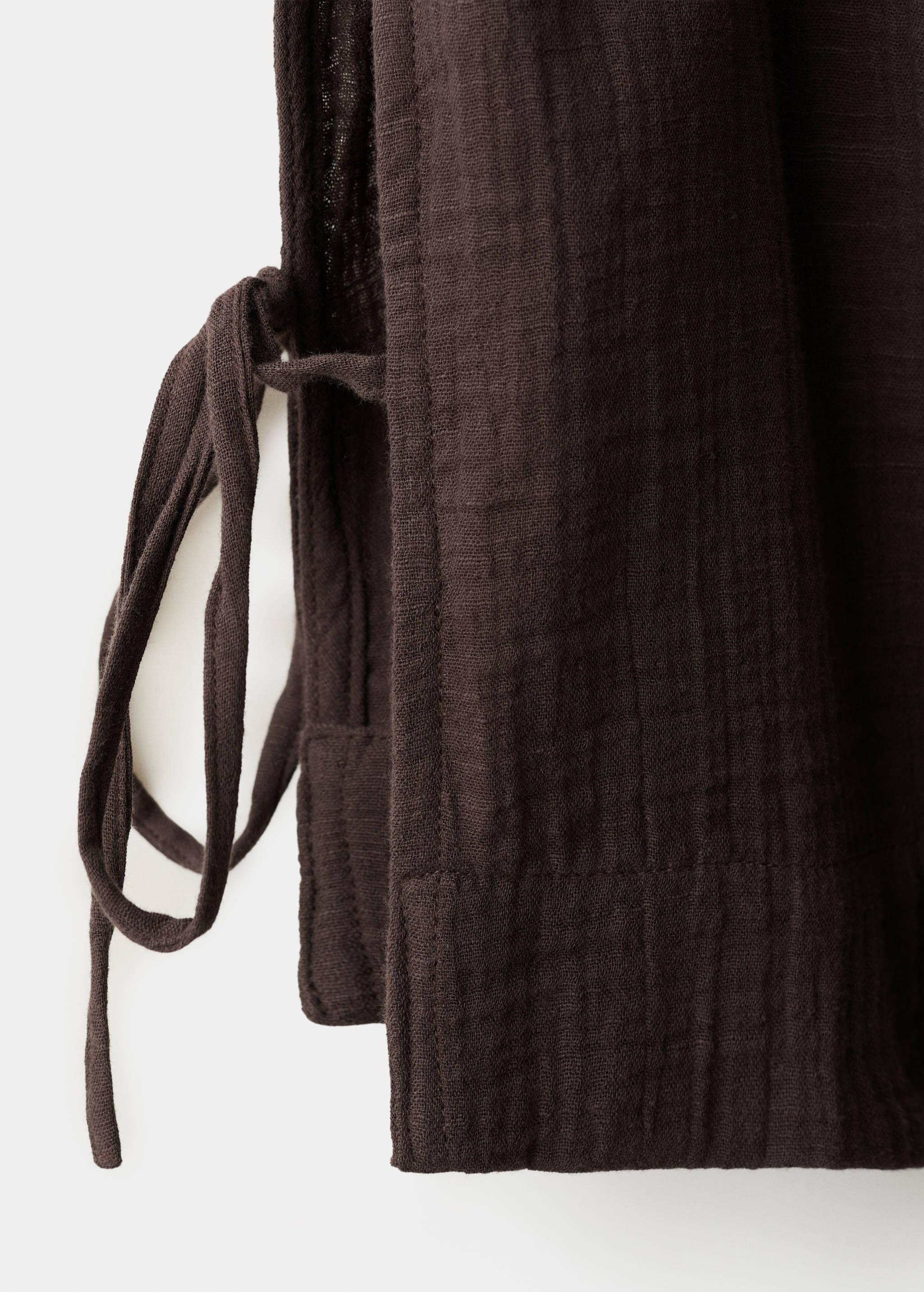 Side-tie batiste top - Details of the article 0