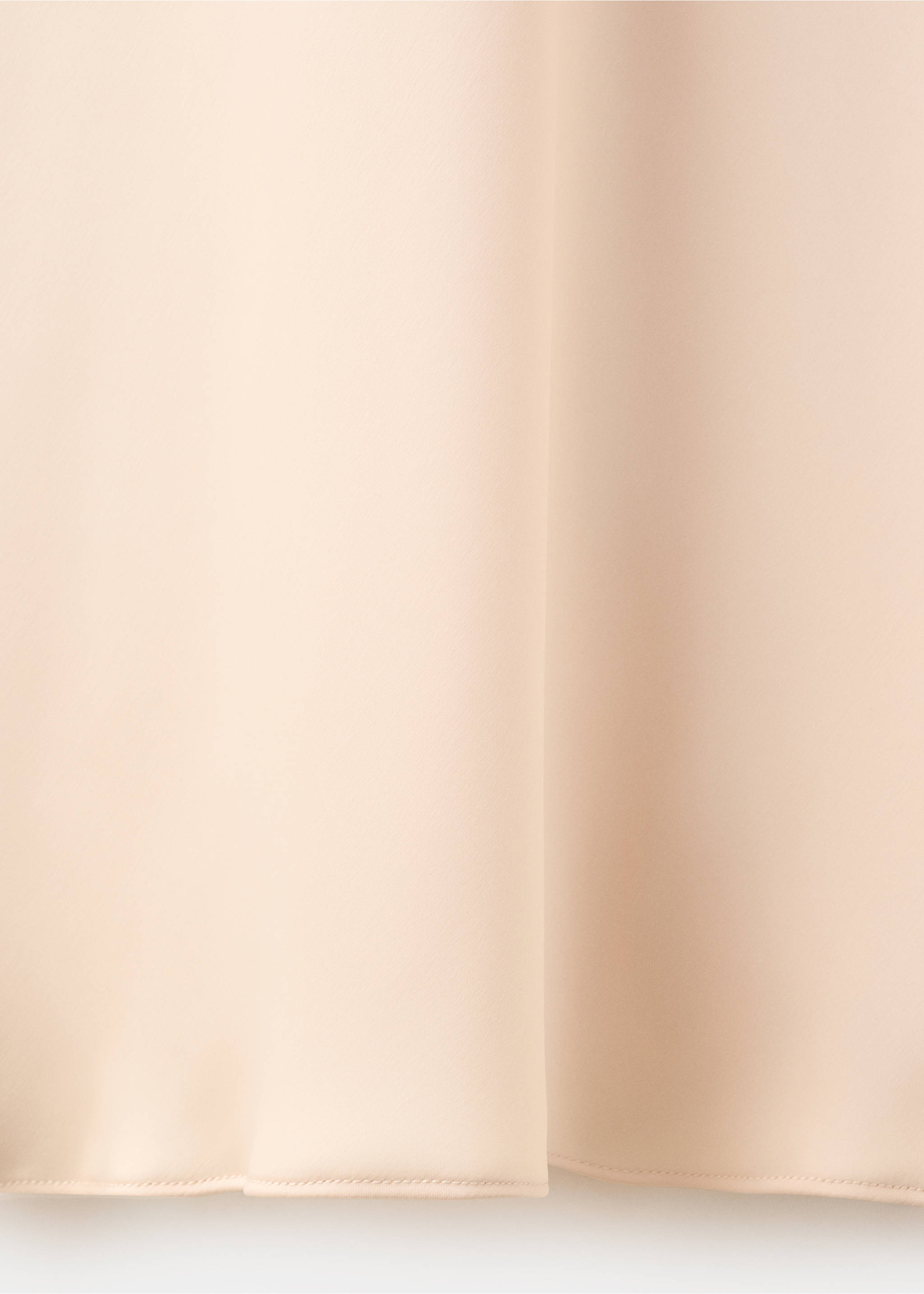 Flared-sleeve satin dress - Details of the article 0, Pale Pink. Ref: 27019066-00.