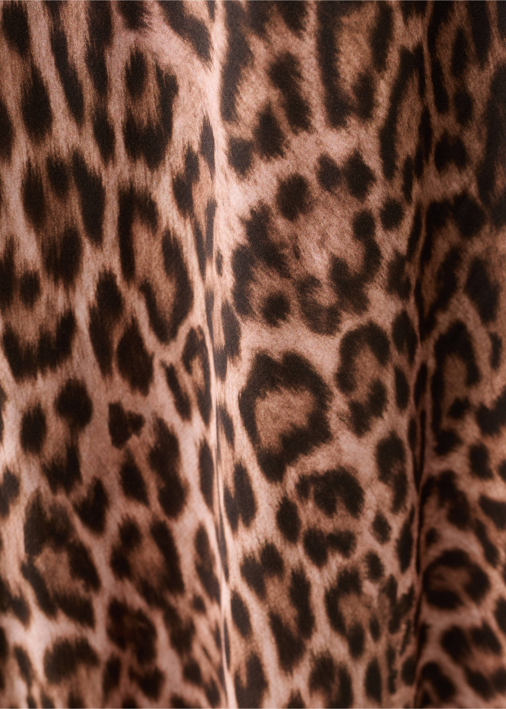 Robe imprimé animal à col drapé - Détail de l'article 0, Beige. Ref: 27019068-00.