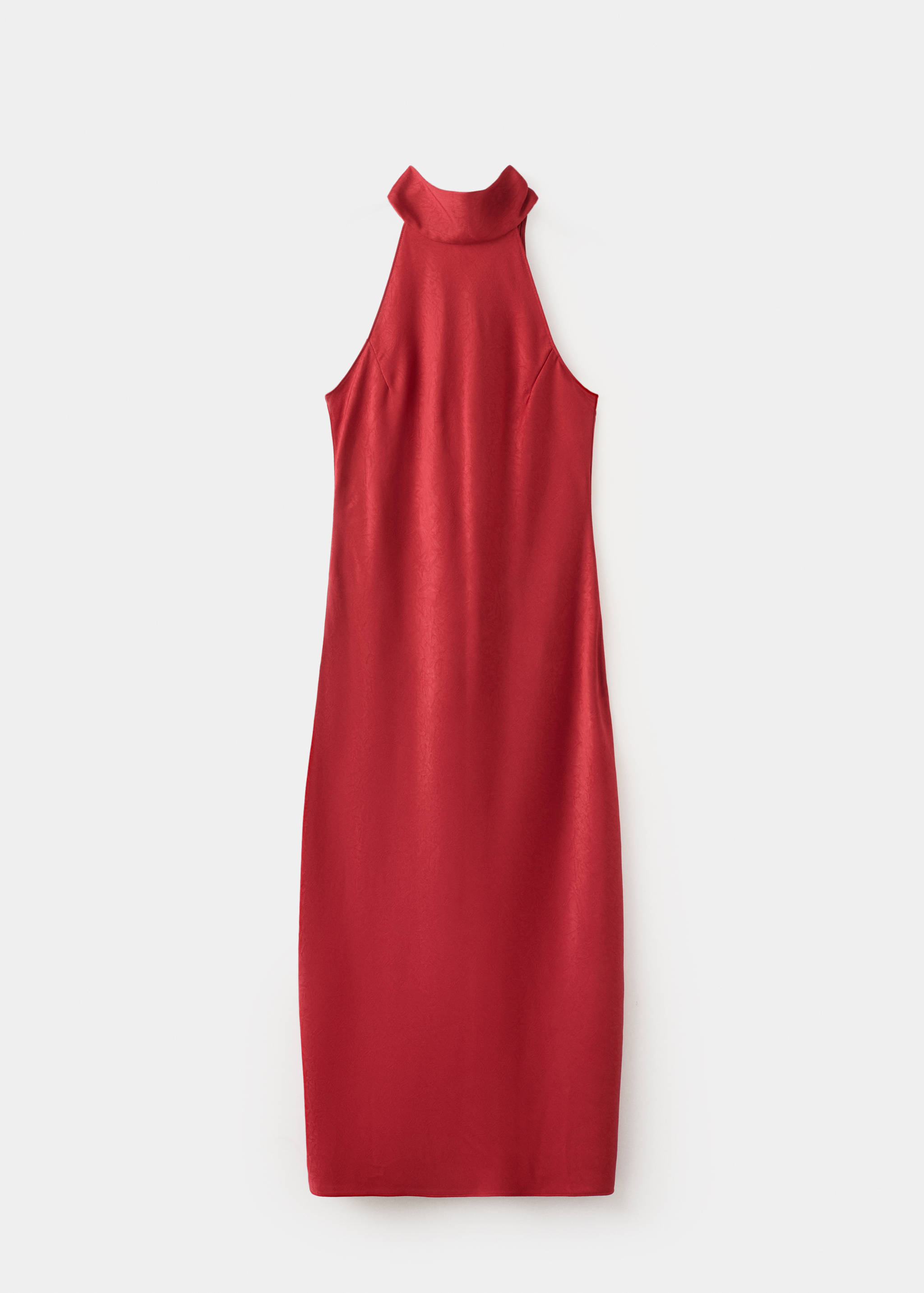 Vestido halter efecto arrugado - Artículo sin modelo