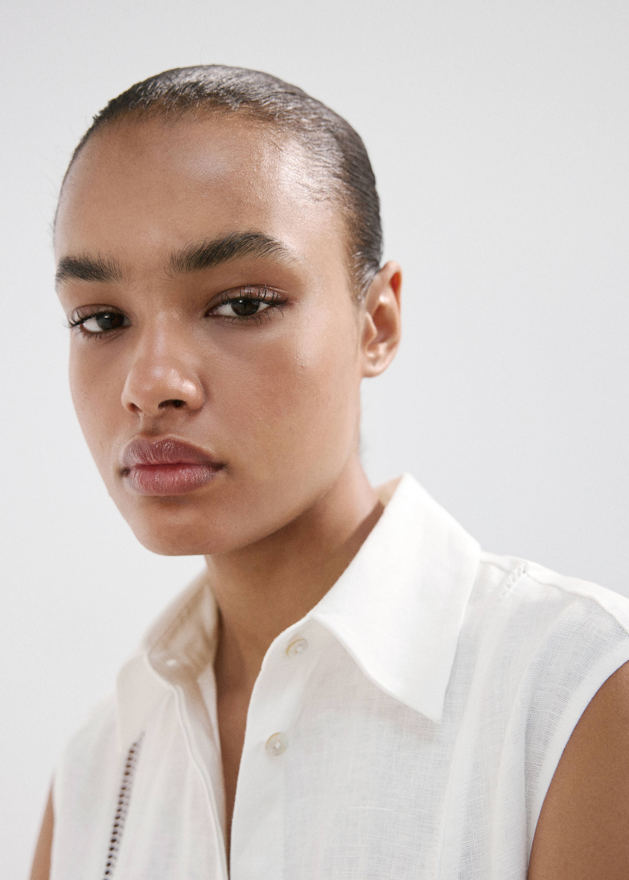 Robe chemise lin nœud - Détail de l'article 1