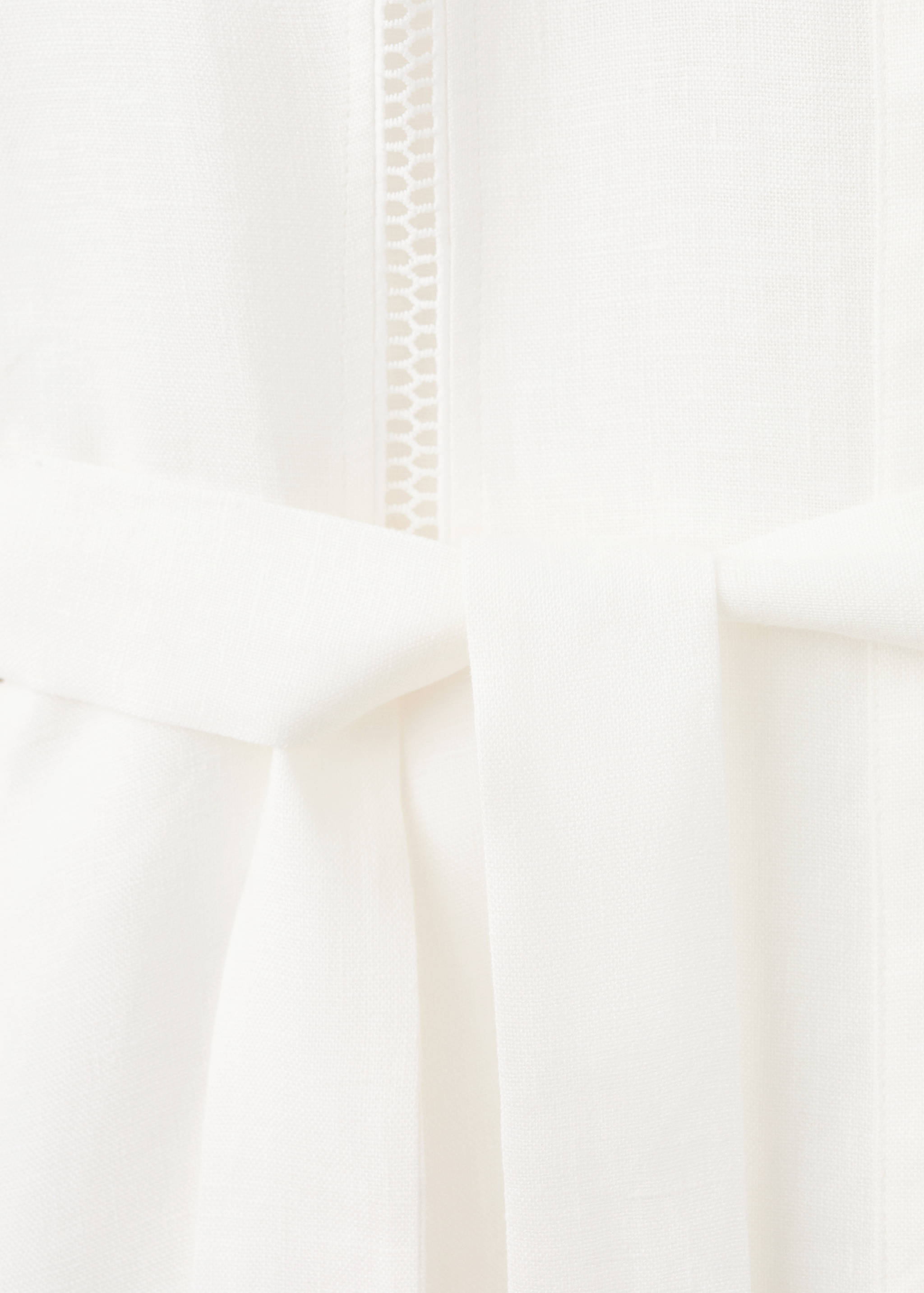 Linen shirt dress with bow - Details of the article 8