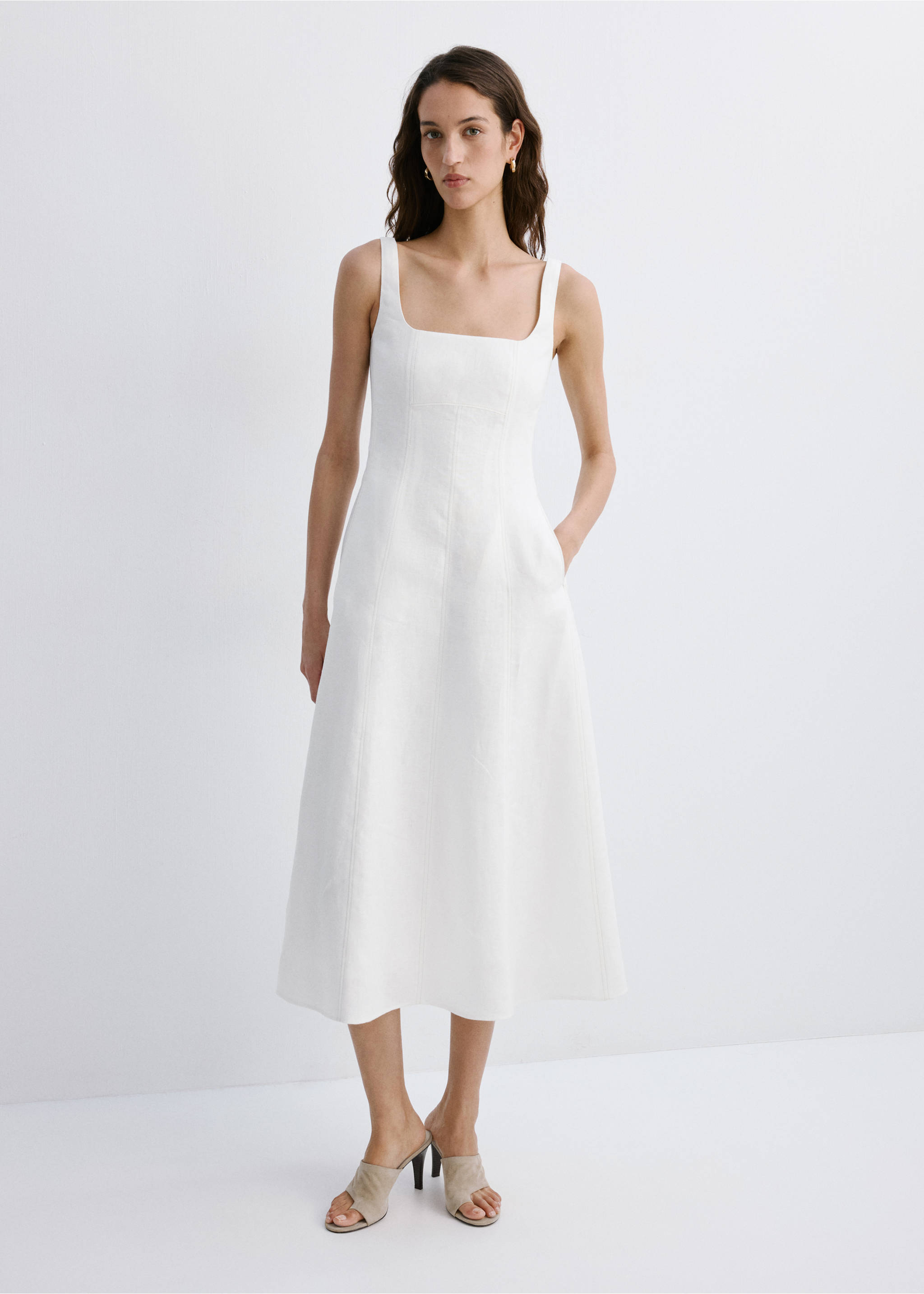 Dress lena - General plane, White. Ref: 27019076-00.