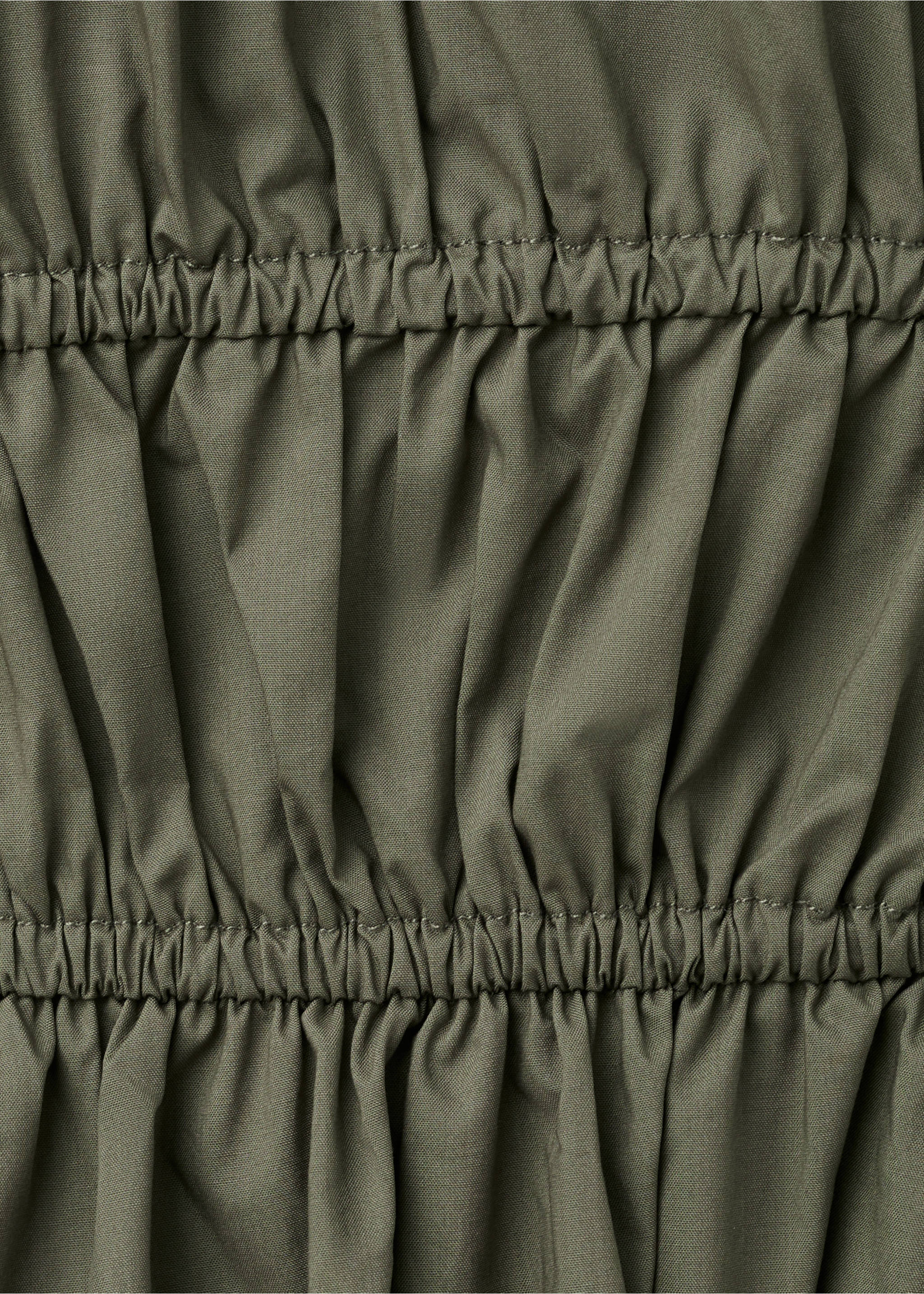 Robe coton col V - Détail de l'article 0, Kaki. Ref: 27019079-00.