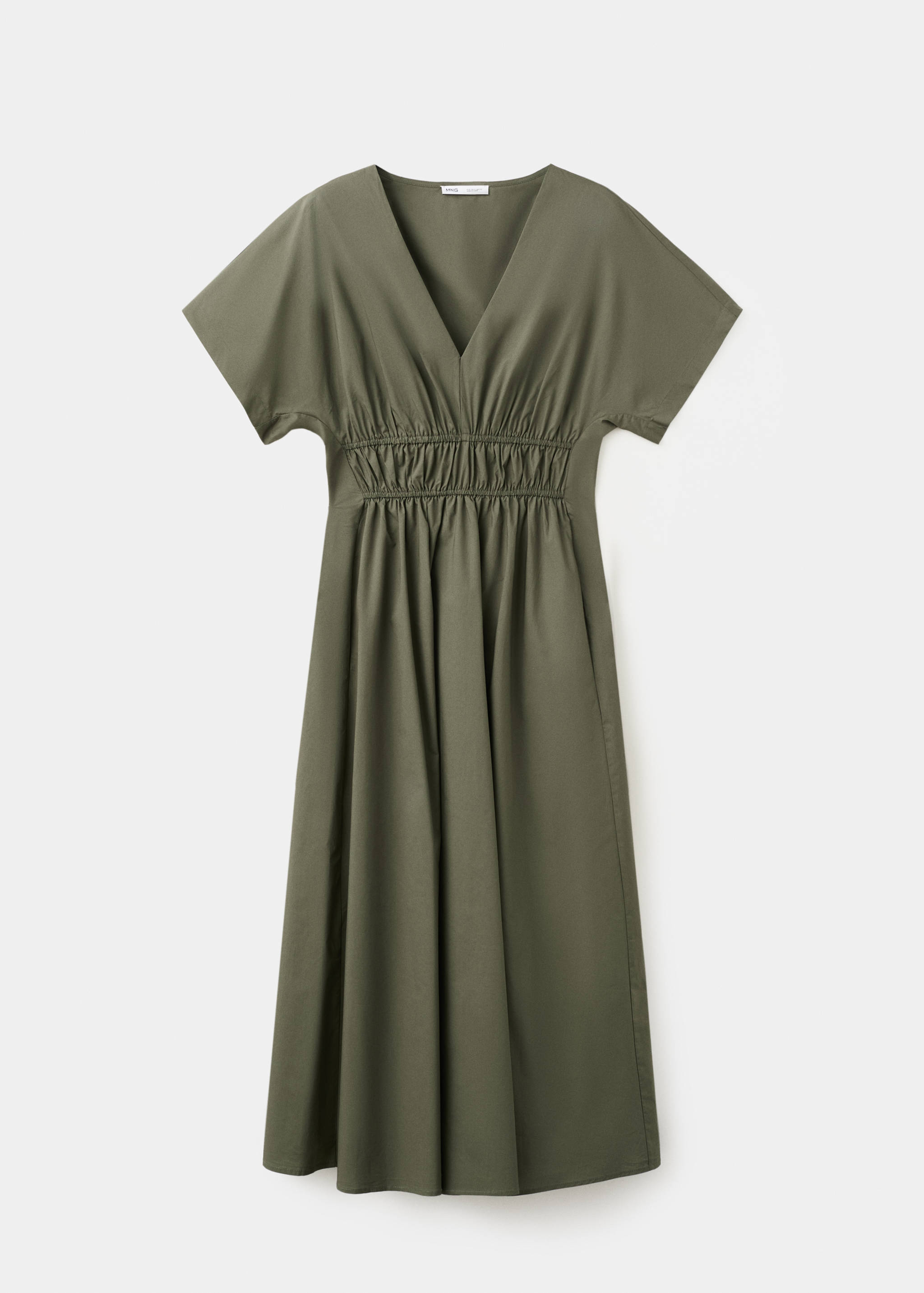 V-neck cotton dress - Article without model
