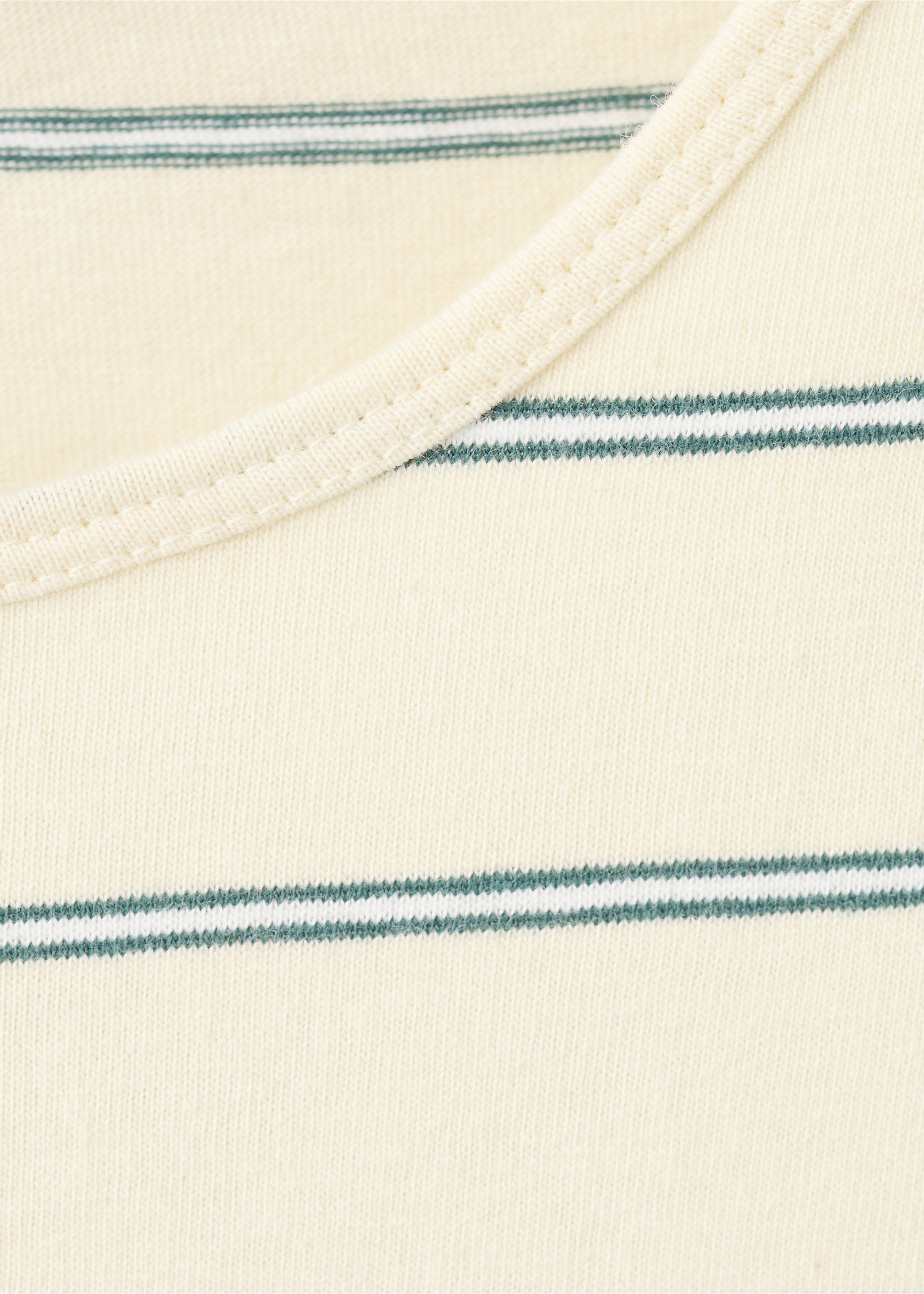 T-shirt ancli - Details of the article 8, Pastel Yellow. Ref: 27019080-00.