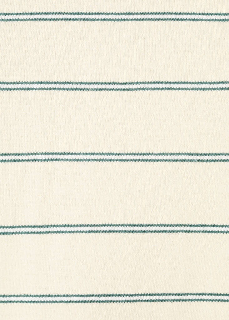 Striped cotton T-shirt — Pastel Yellow