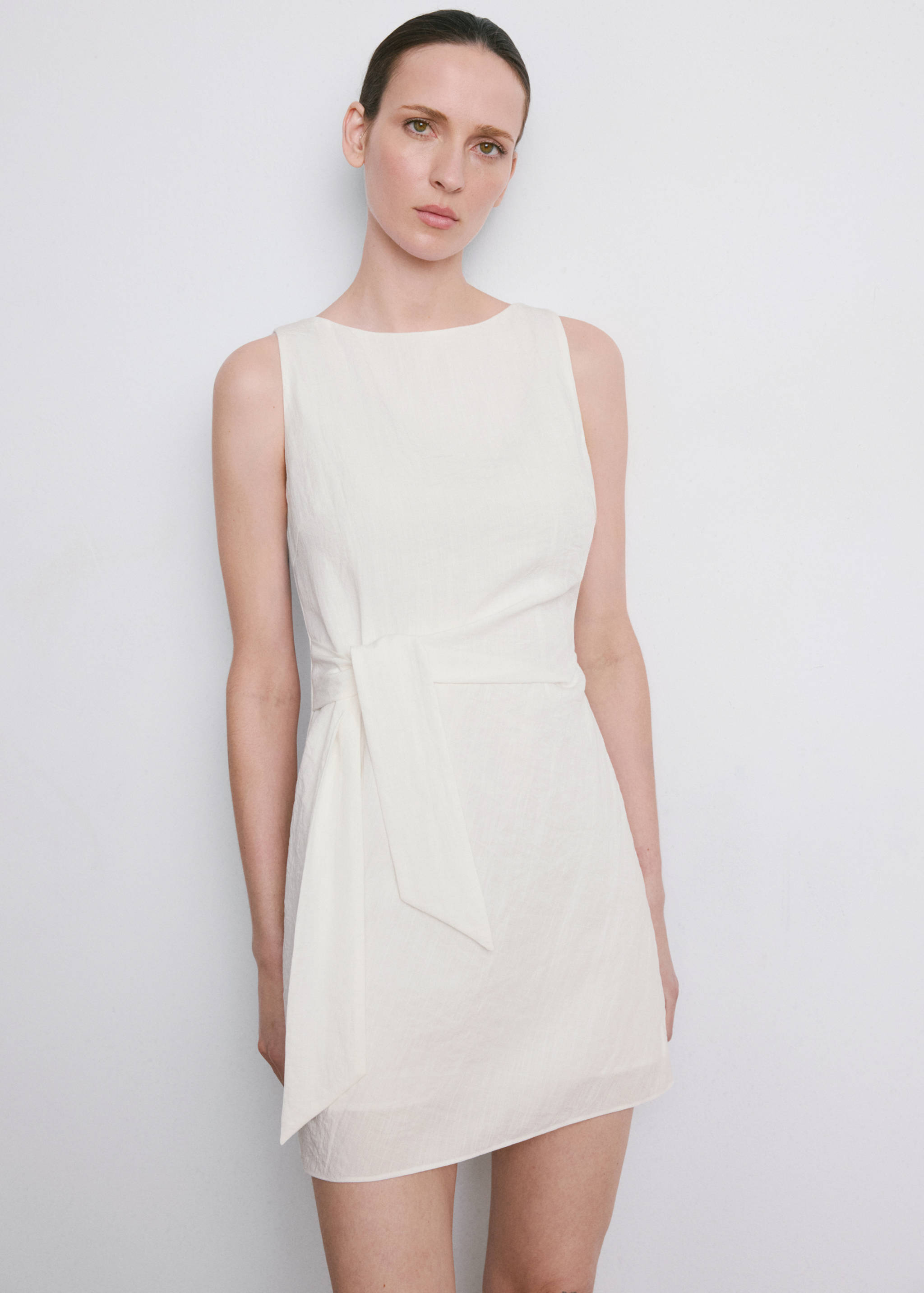 Bow short dress - Medium plane