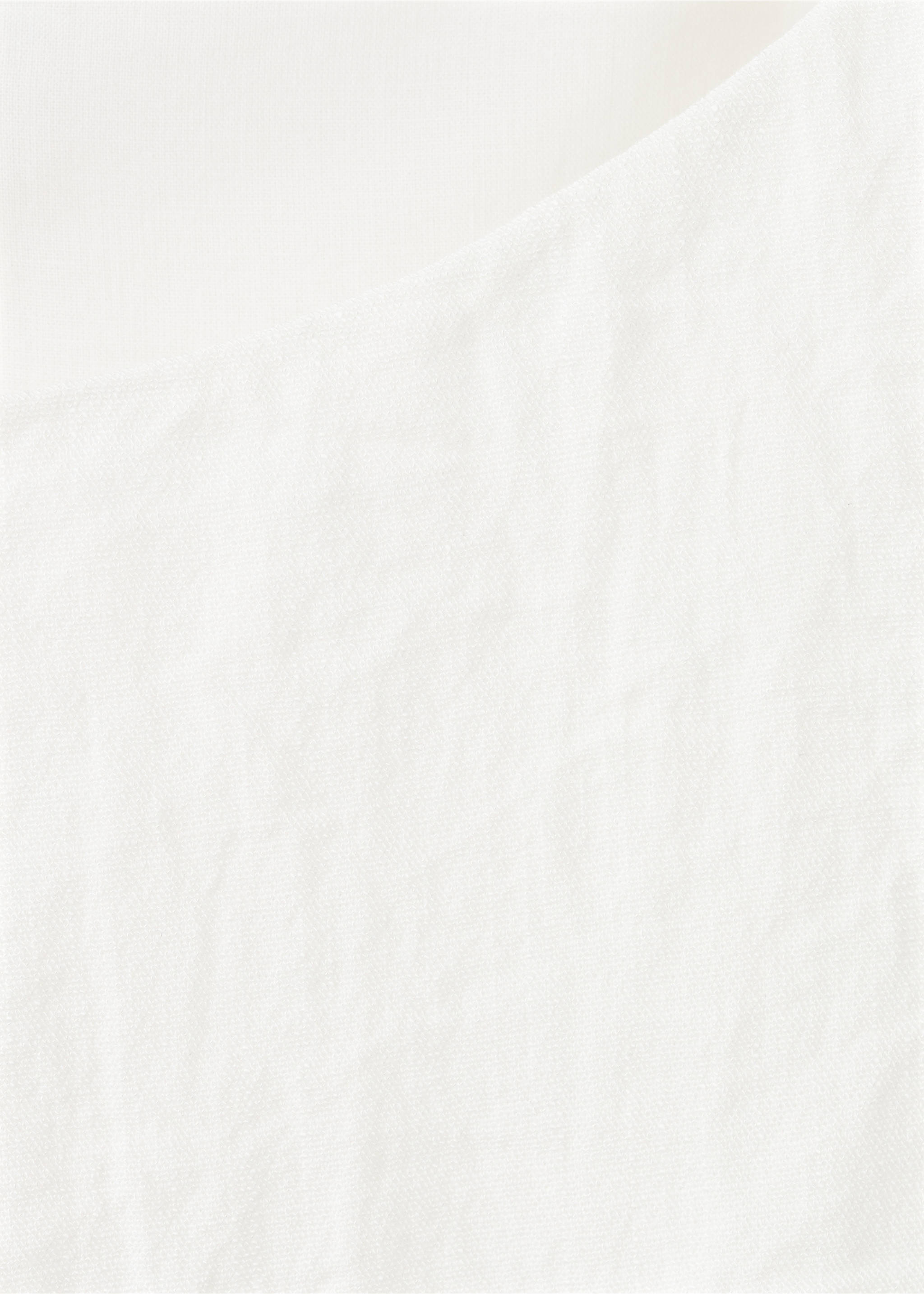 Bow short dress - Details of the article 8, Ecru. Ref: 27019081-00.